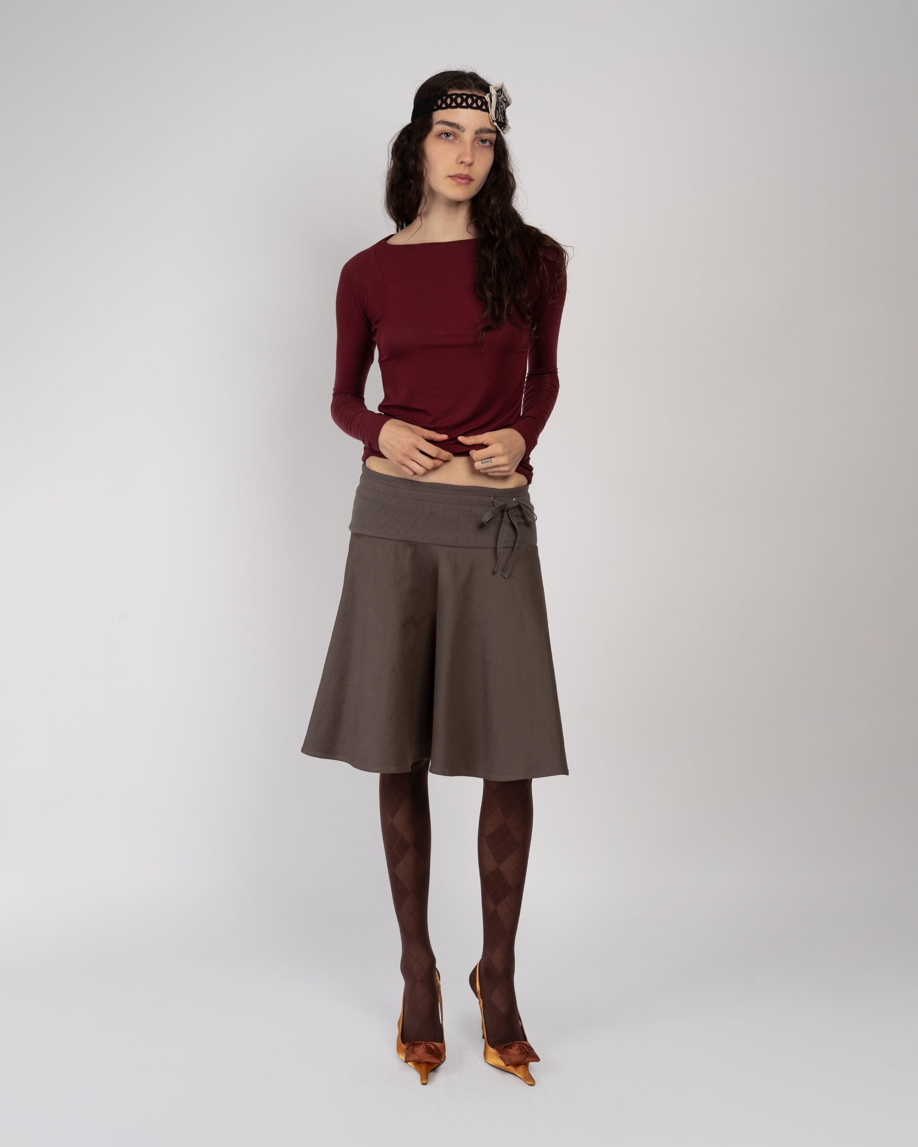 Charcoal Library Skirt