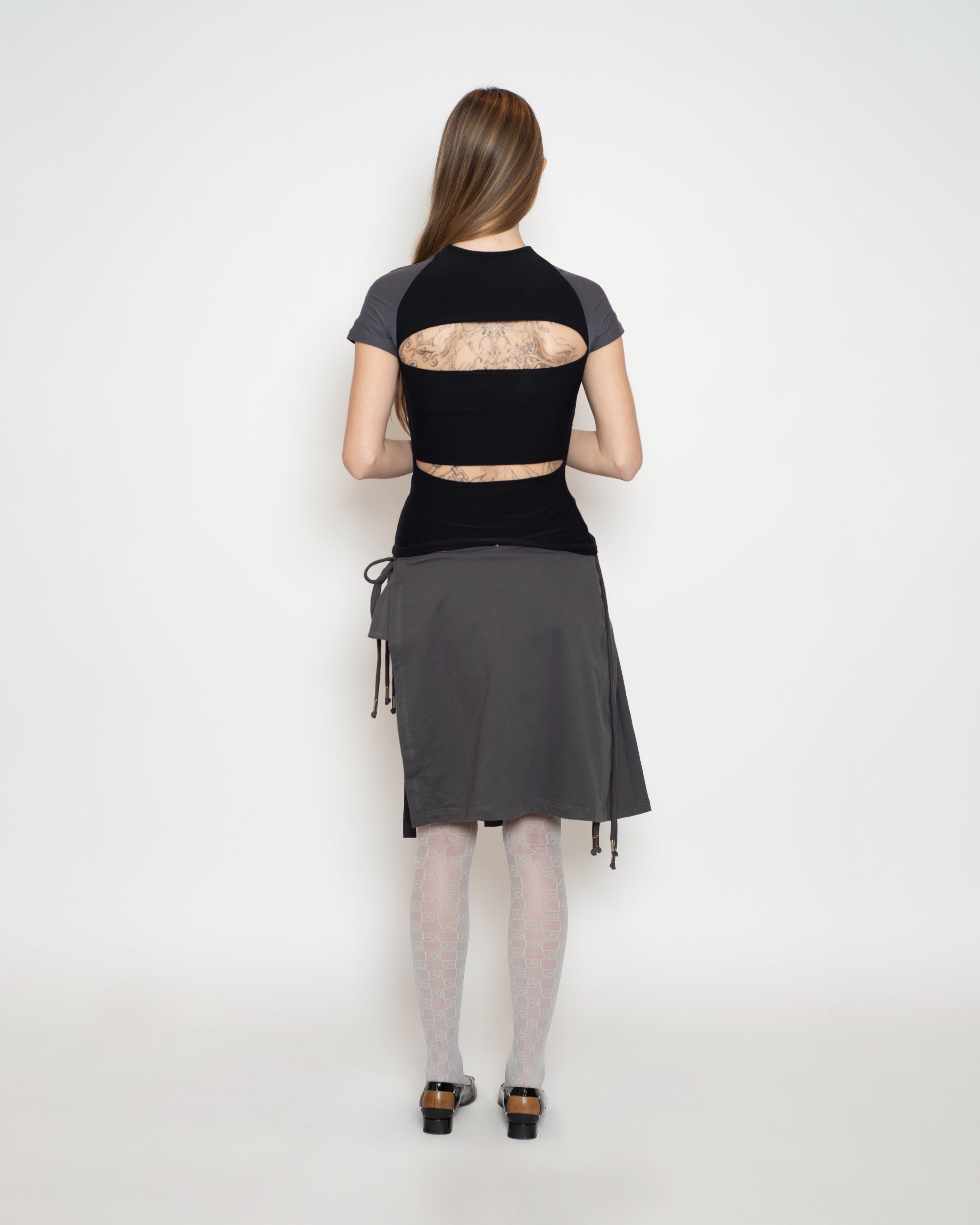 Charcoal Armor Reversible Baby Tee