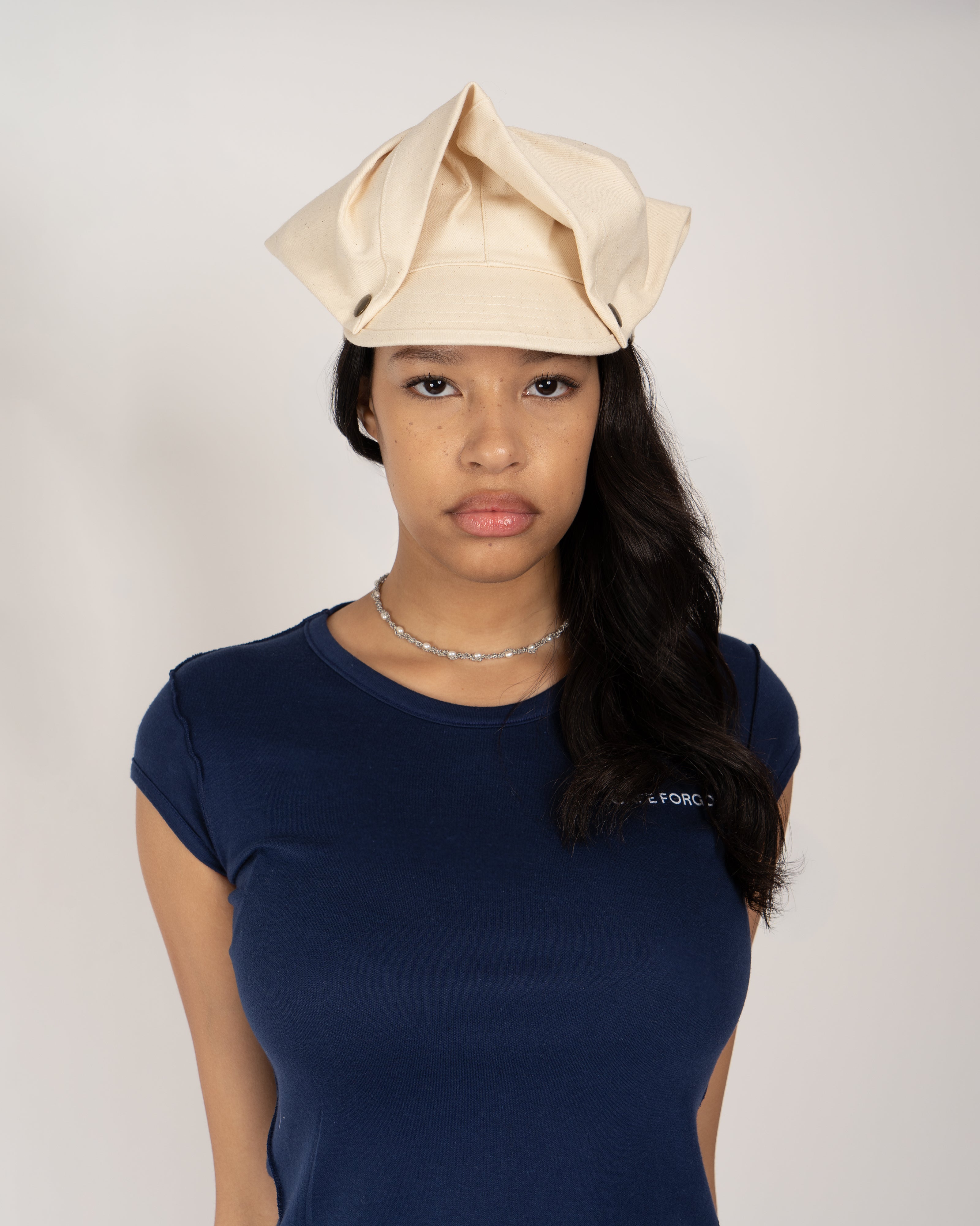 Nestled Pearl Necklace in white