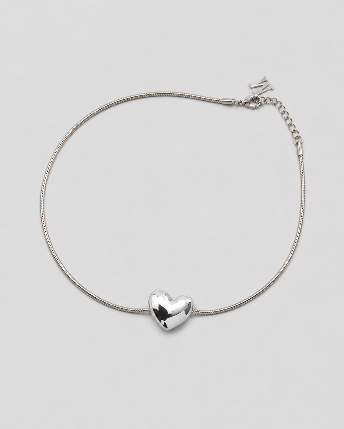 Silver Lonely Heart Necklace
