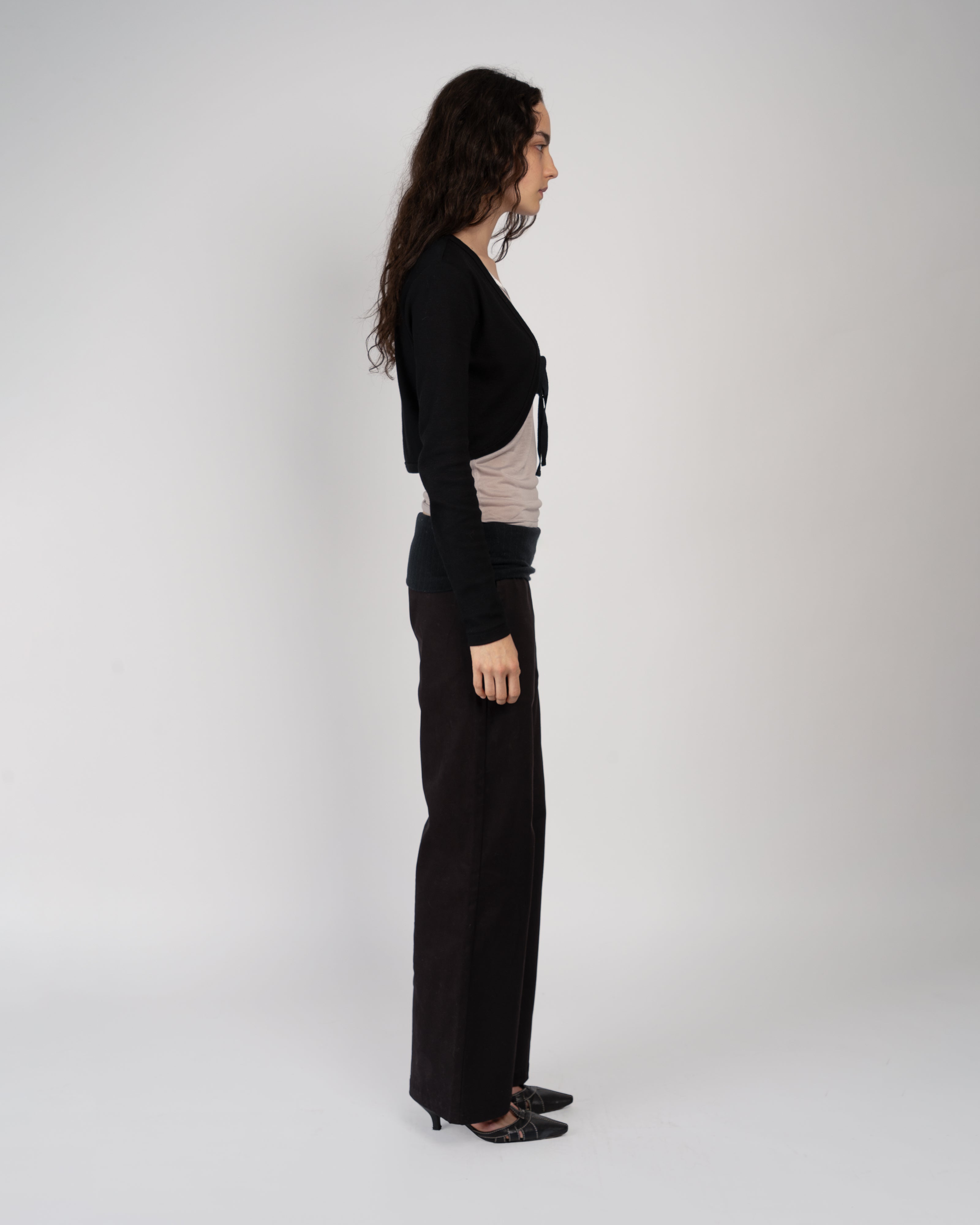 Black Journal Pants in Twill