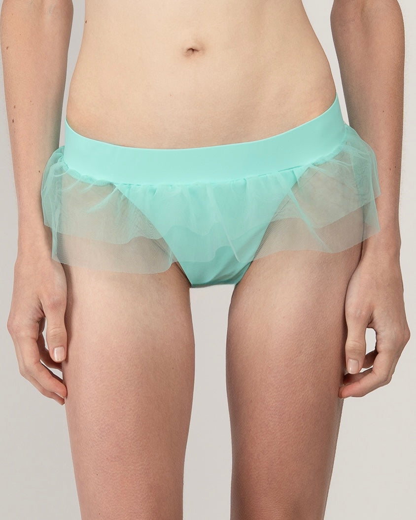Niihai x Café Forgot Yasmin Swim Skirt In Aqua