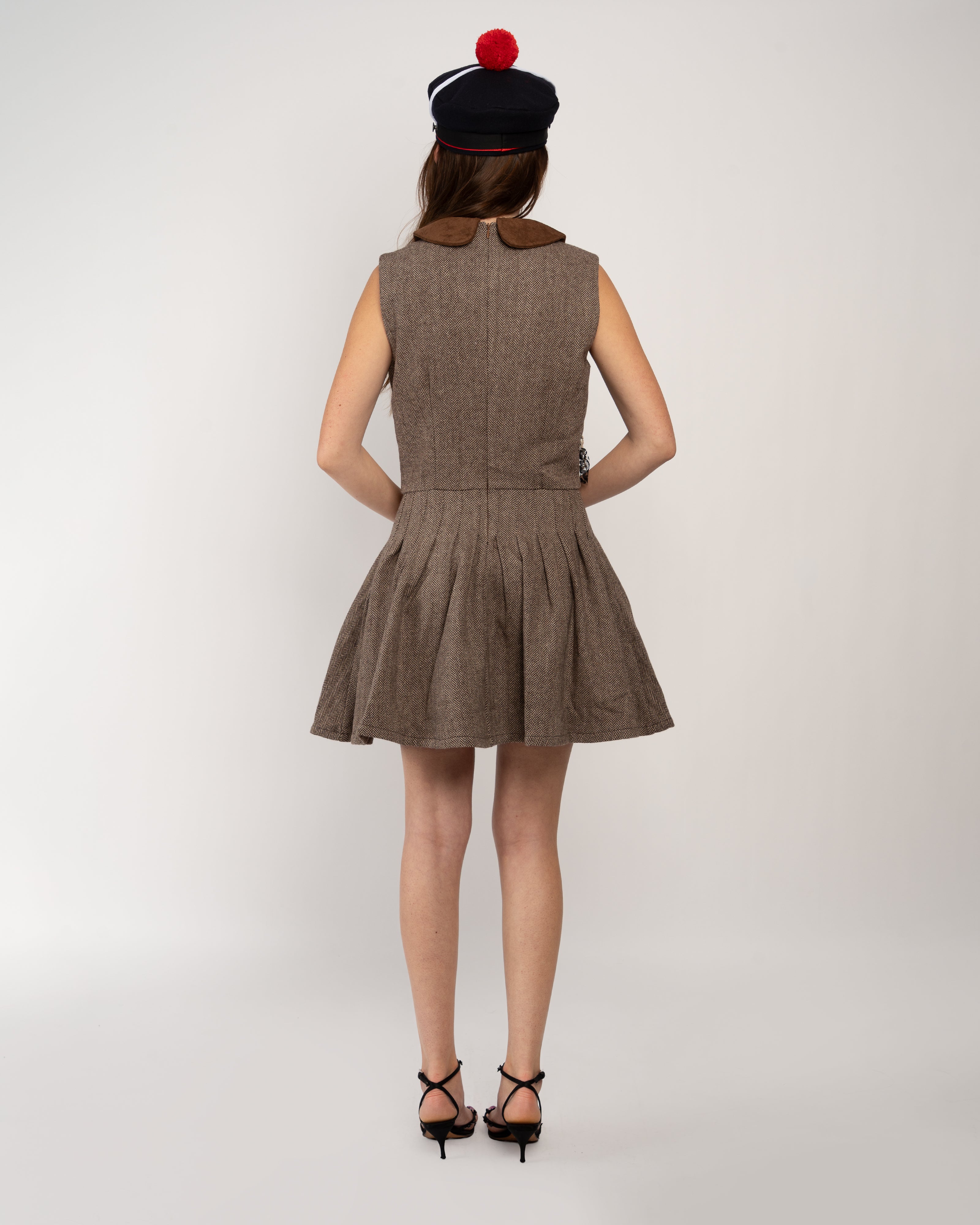 Brown Ecoliere Dress