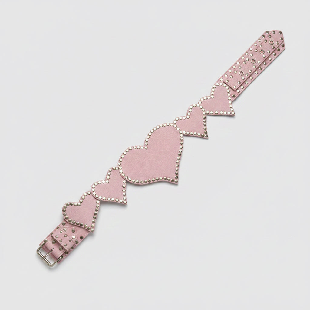 Heart Belt in Pink