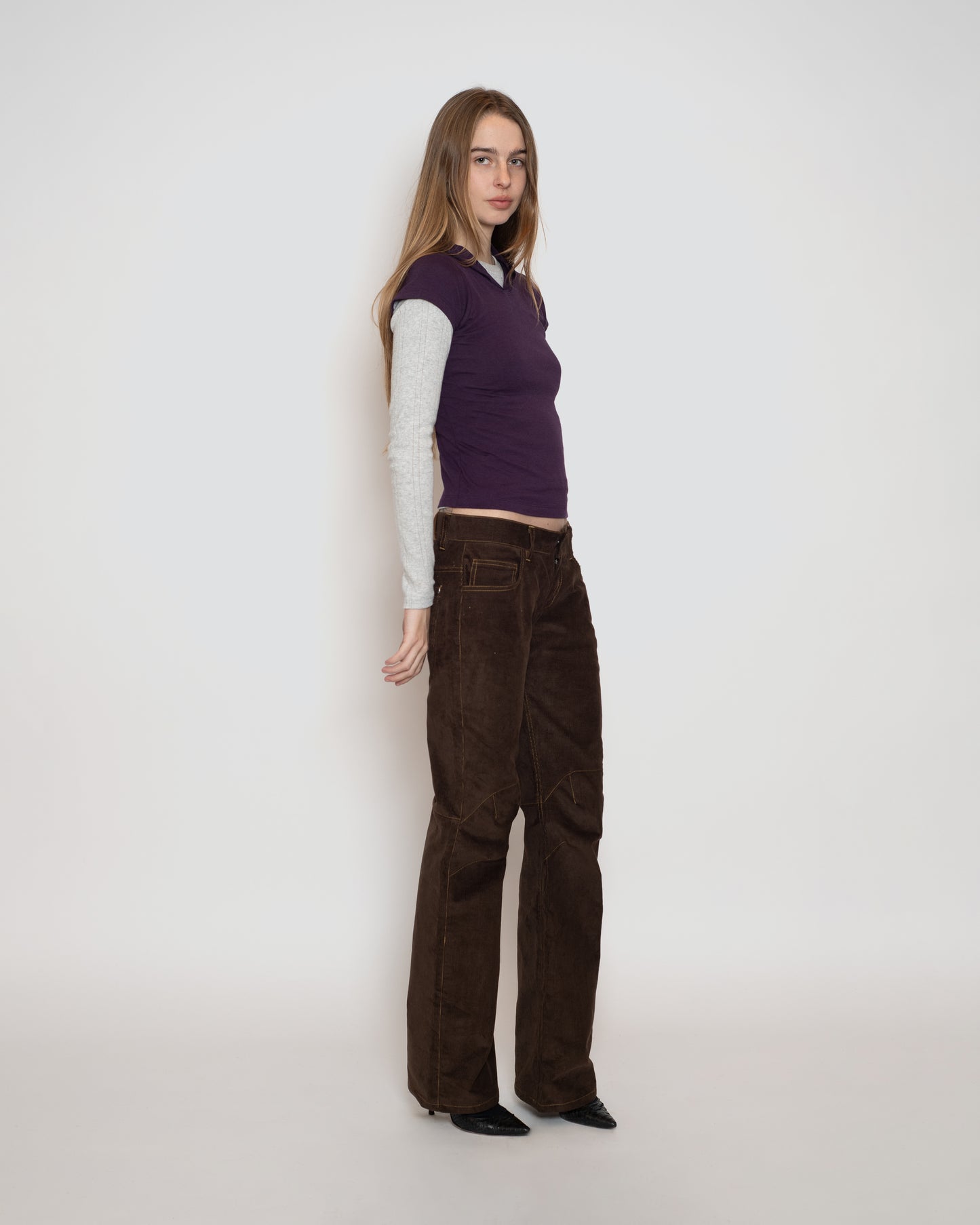 Low Rise Women's Origami Corduroy Jeans