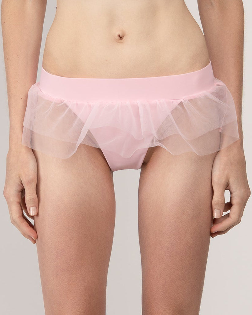 Niihai x Café Forgot Yasmin Swim Skirt In Baby Pink