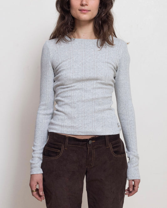 Gray Marl Daisy Longsleeve