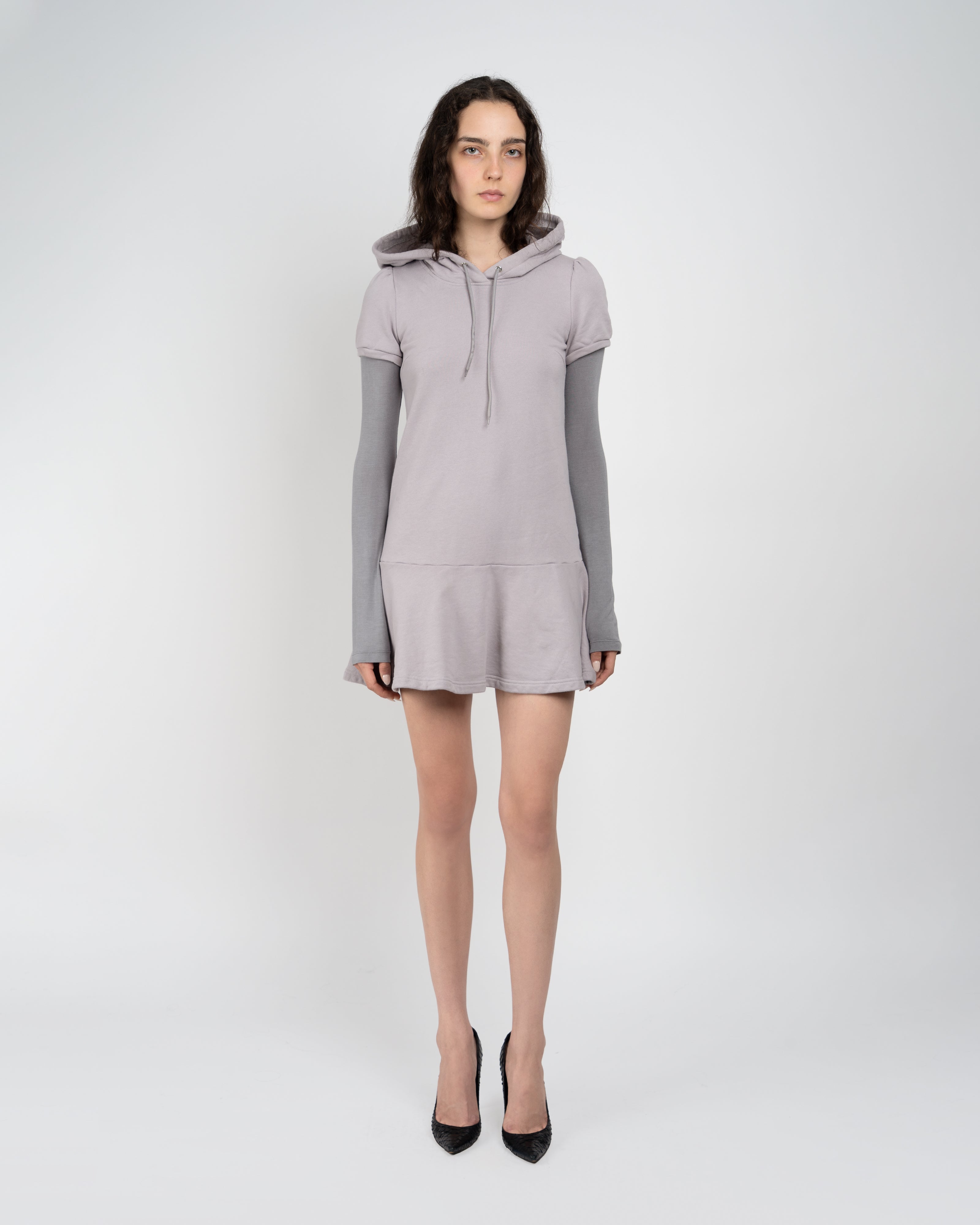 Lavender Gray Agnes Hoodie Dress