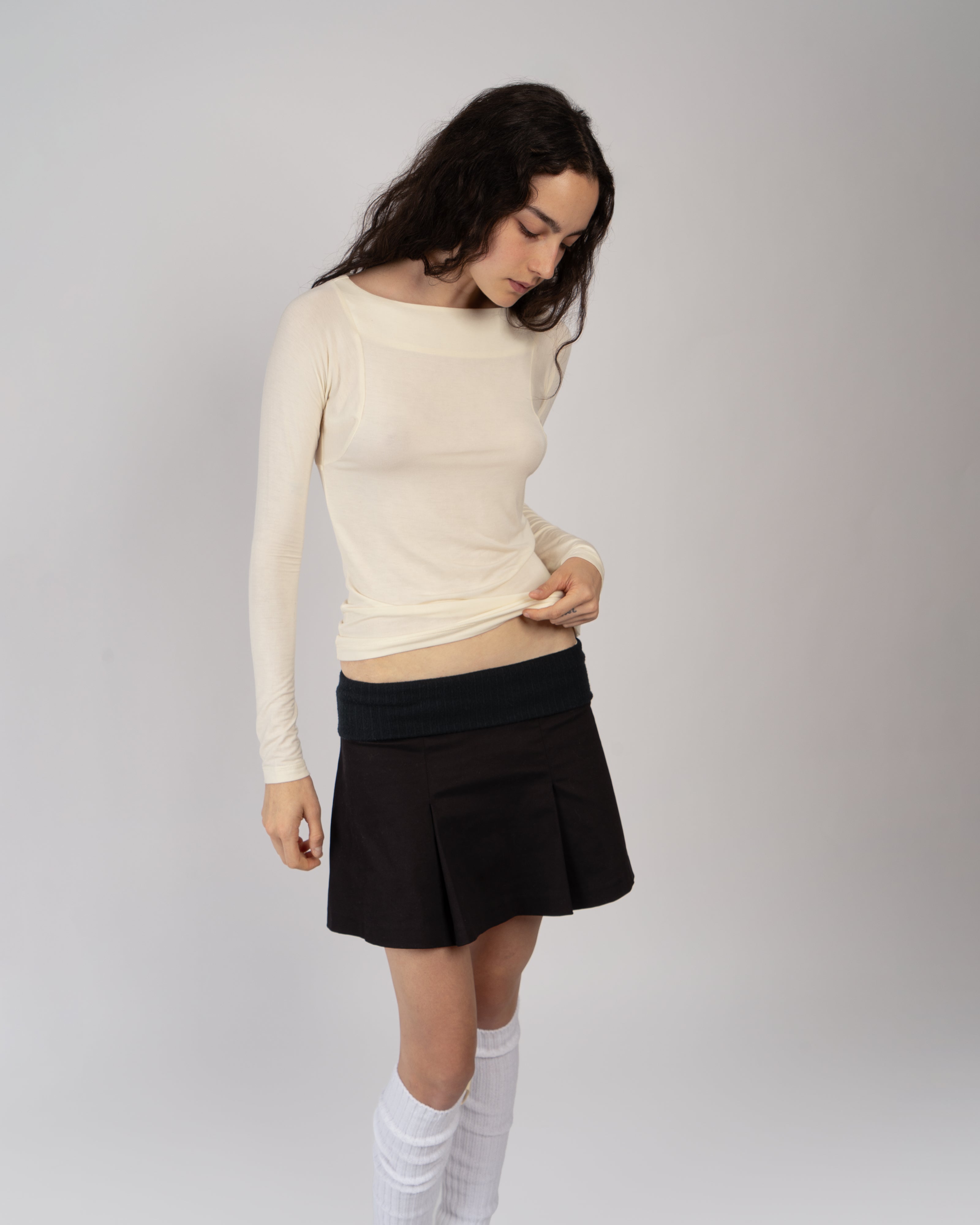 Black New Love Skirt