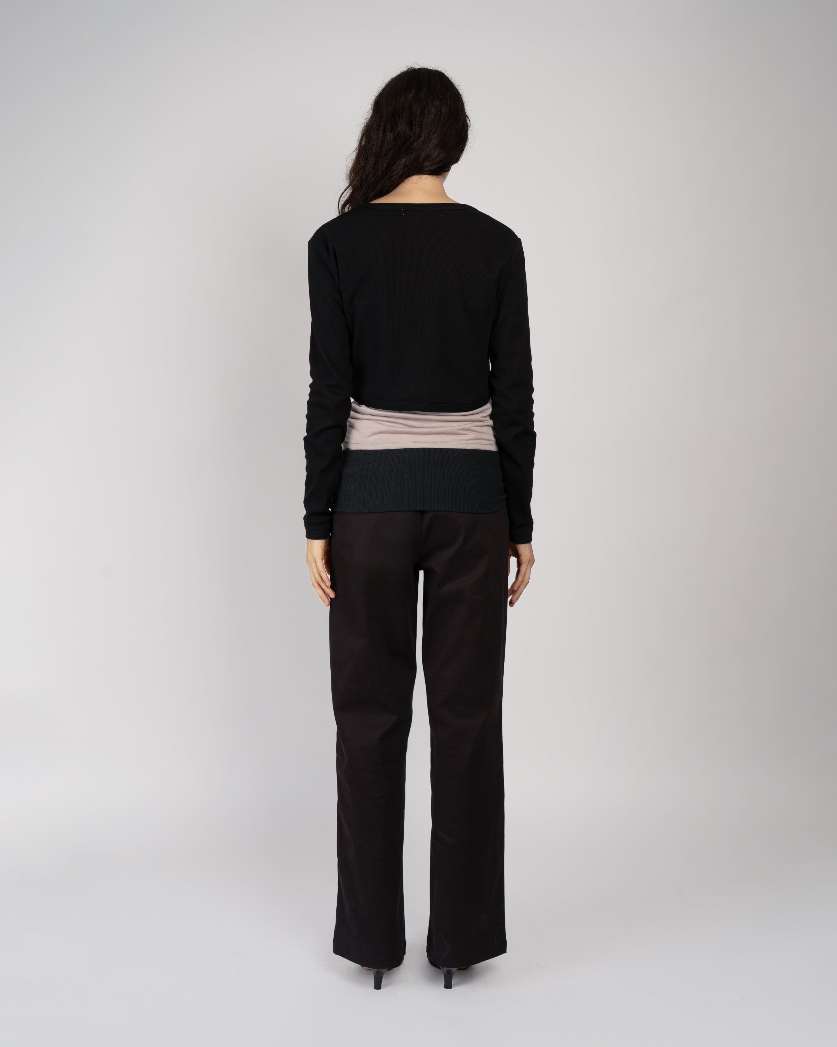 Black Journal Pants in Twill