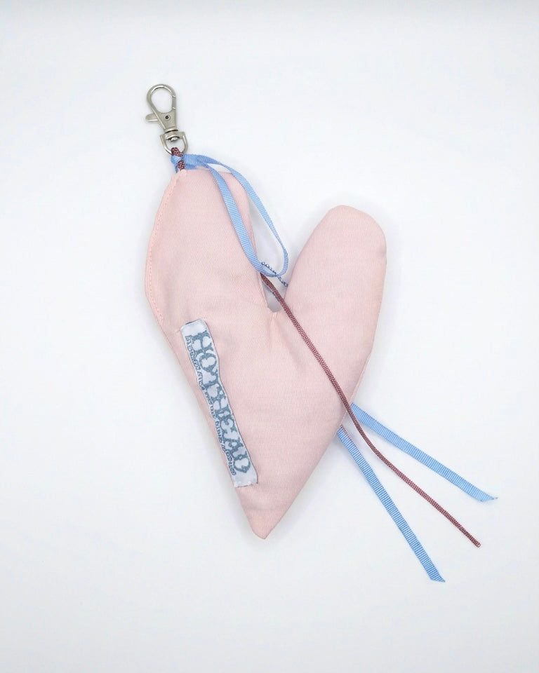Baby Pink Bag Charm Heart