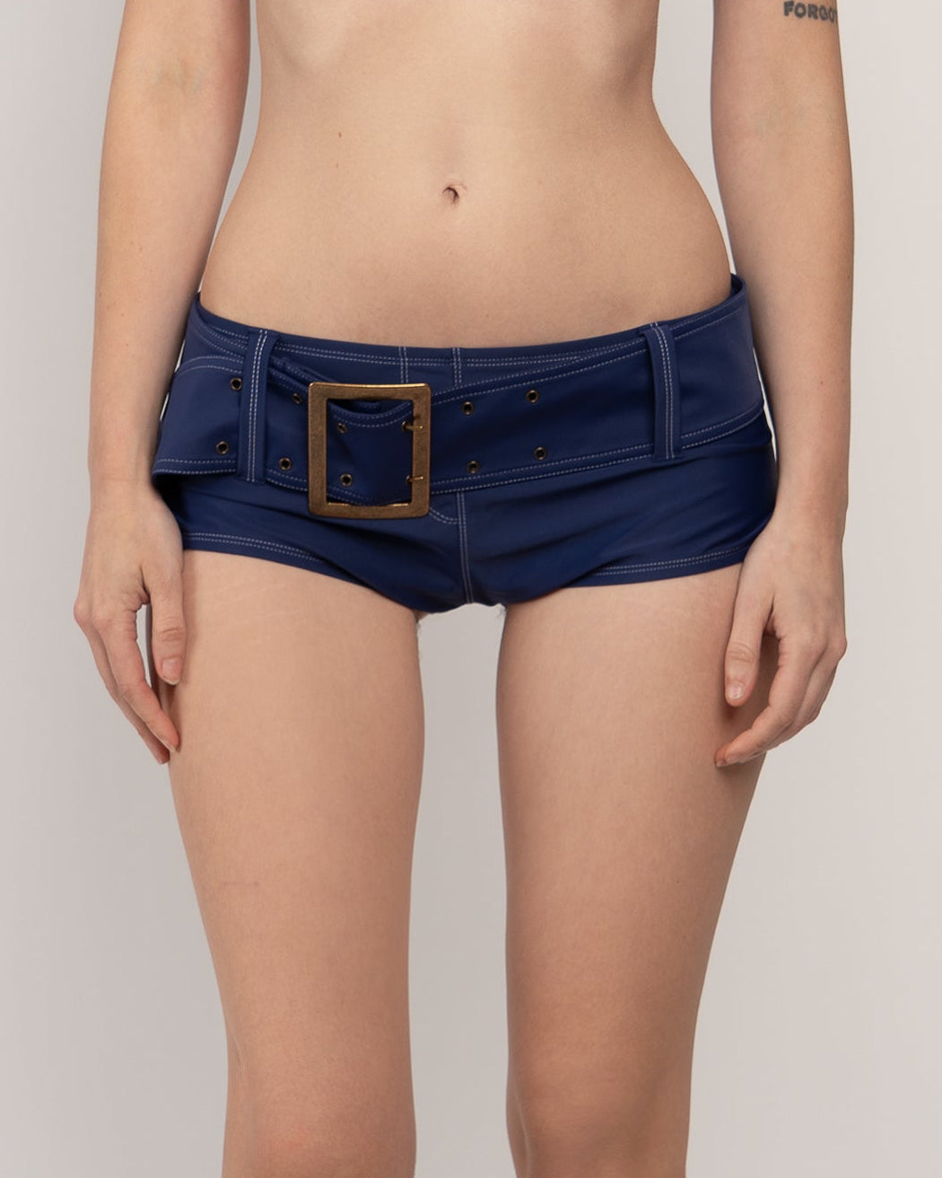 Bandera Bikini Shorts in Navy