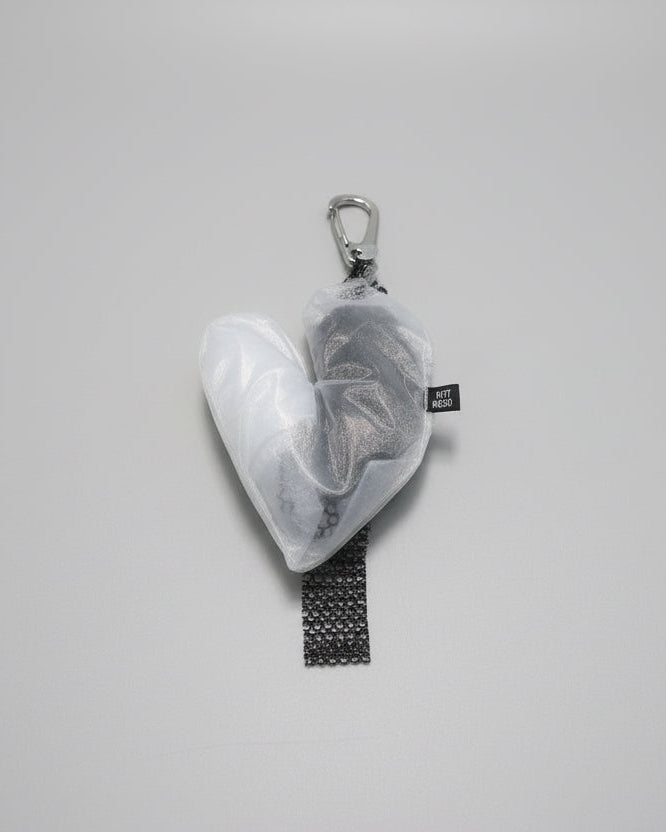 See-Through Heart Bag Charm