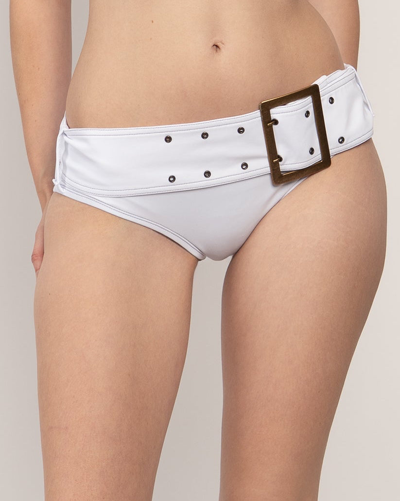 Bandera Bikini Bottoms in White