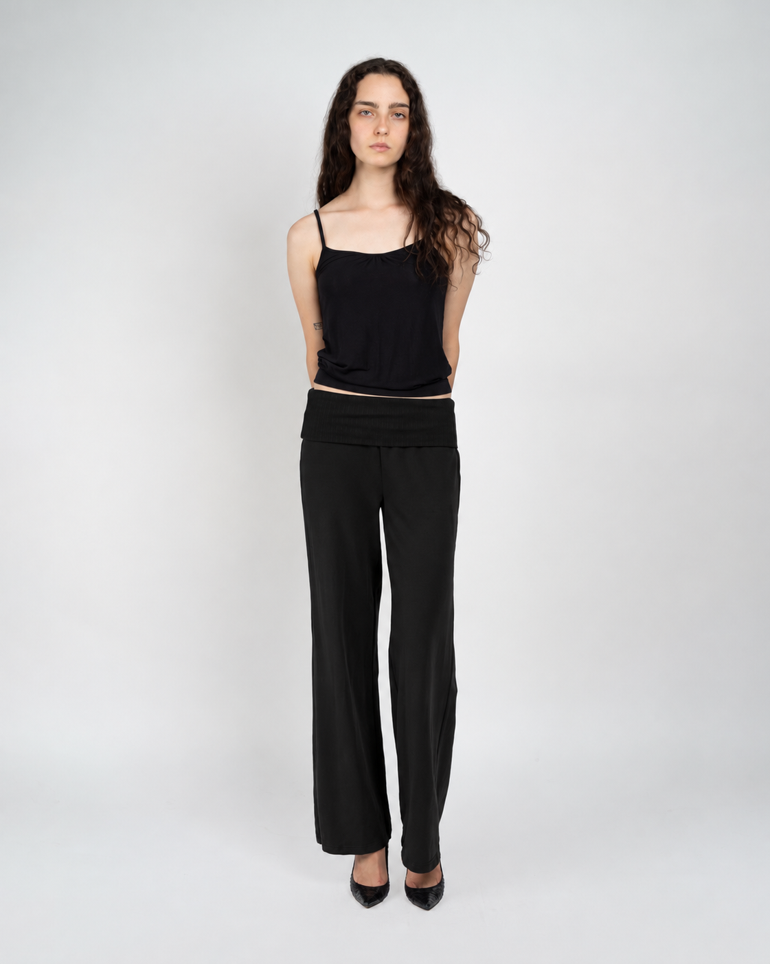 Black Journal Pants in Jersey