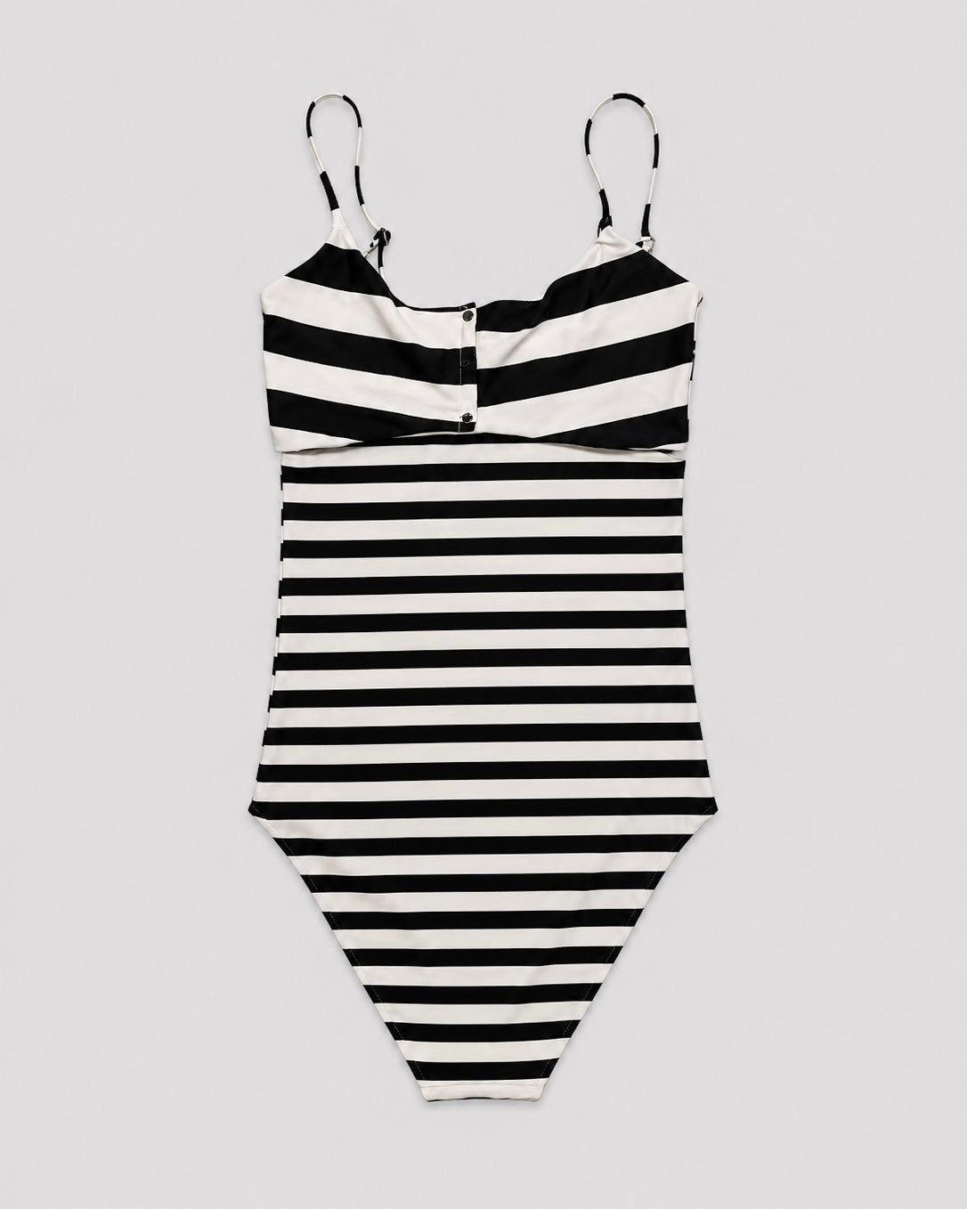 Collab Multiway Swim Set In Black Stripes