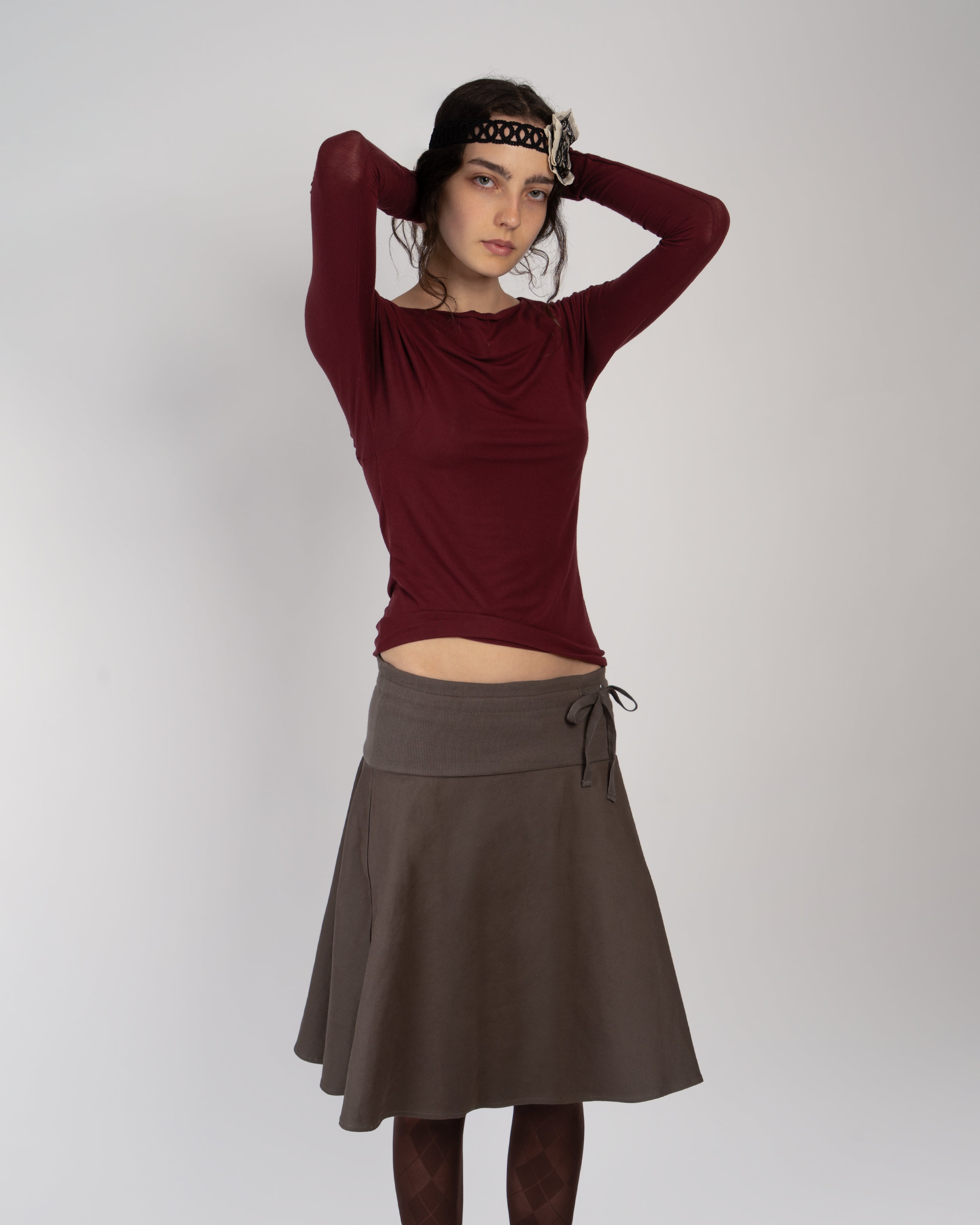 Charcoal Library Skirt