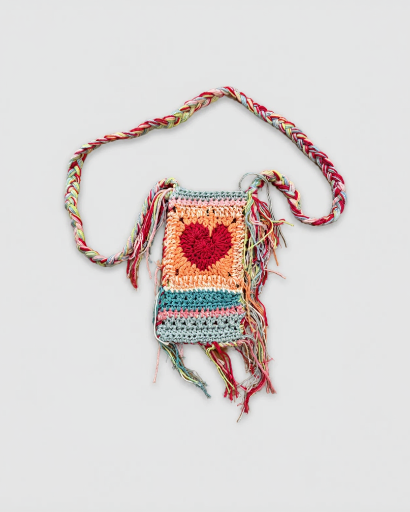 Heart Crochet Bag