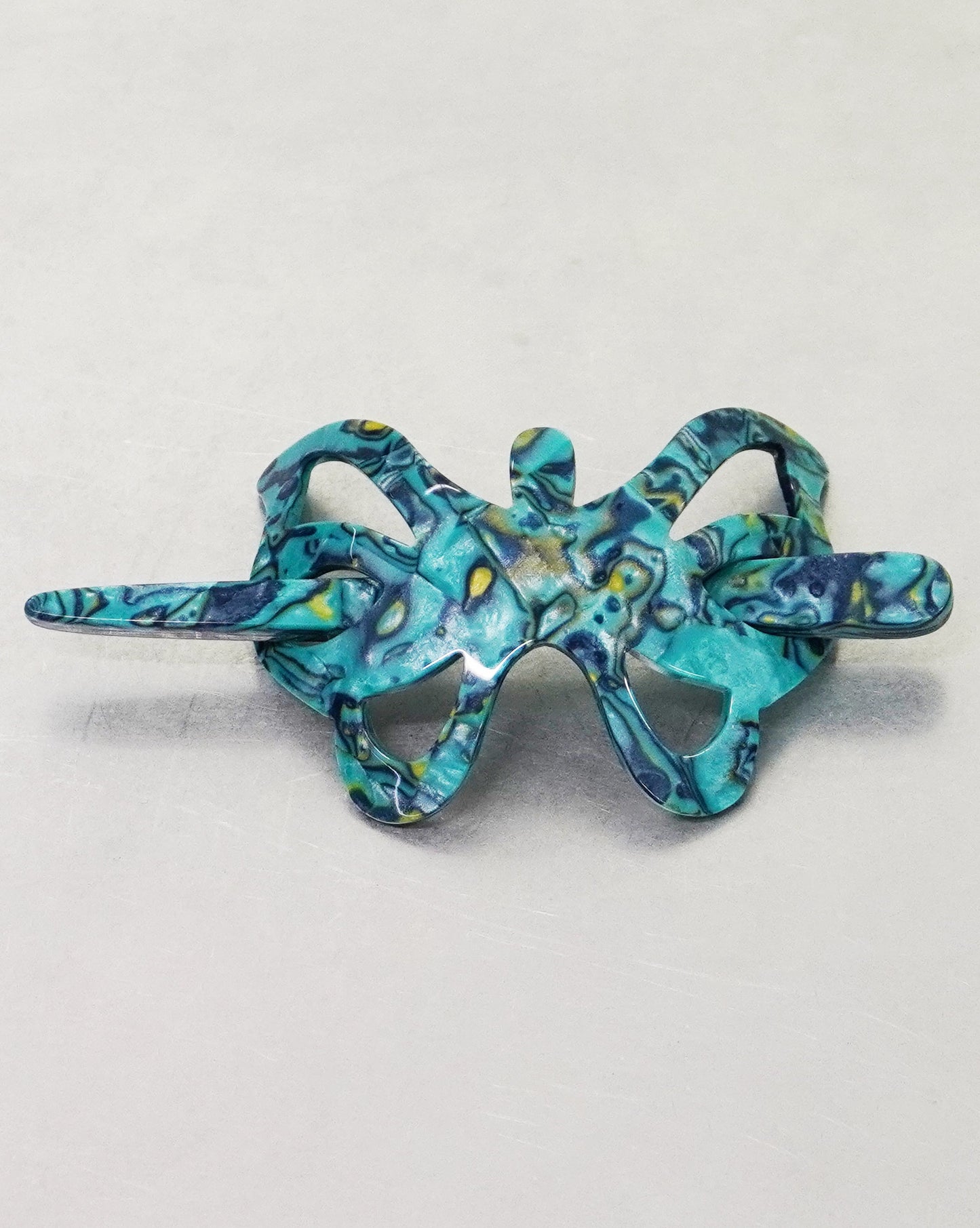 Blue Butterfly Hair Pin