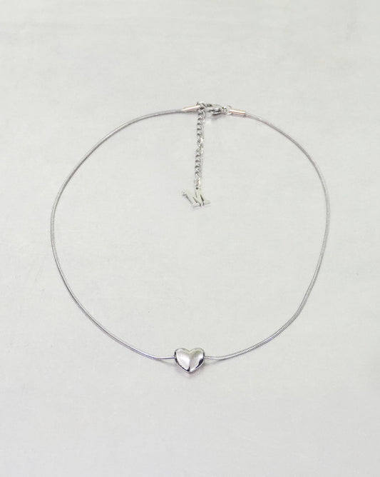 Marland Backus - Silver Baby Heart Necklace