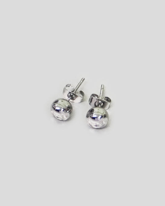 Charm Stud Earring in Silver