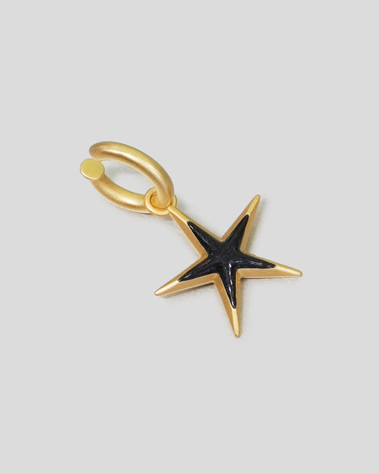 Gold Star Enamel Charm Cuff