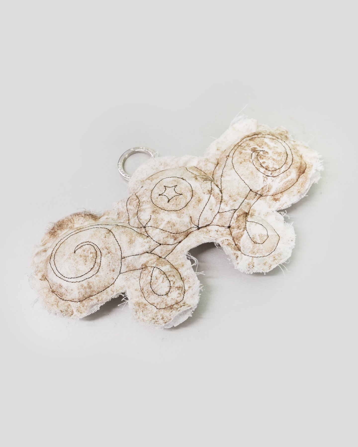 Marble Corner Flower Keychain