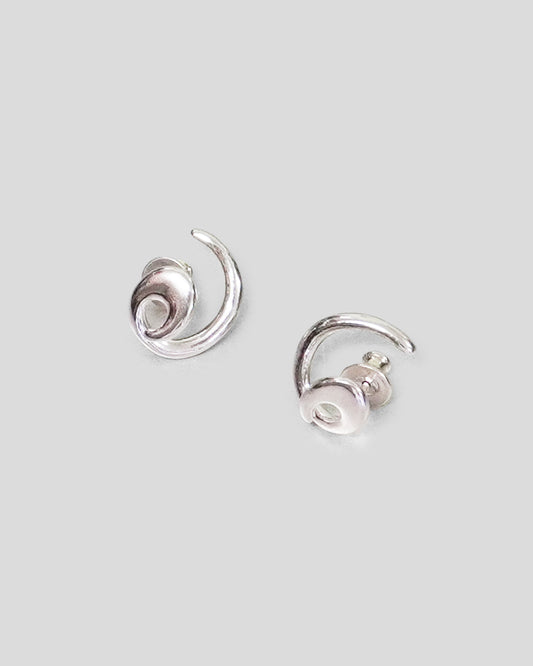 Silver Spiral Stud