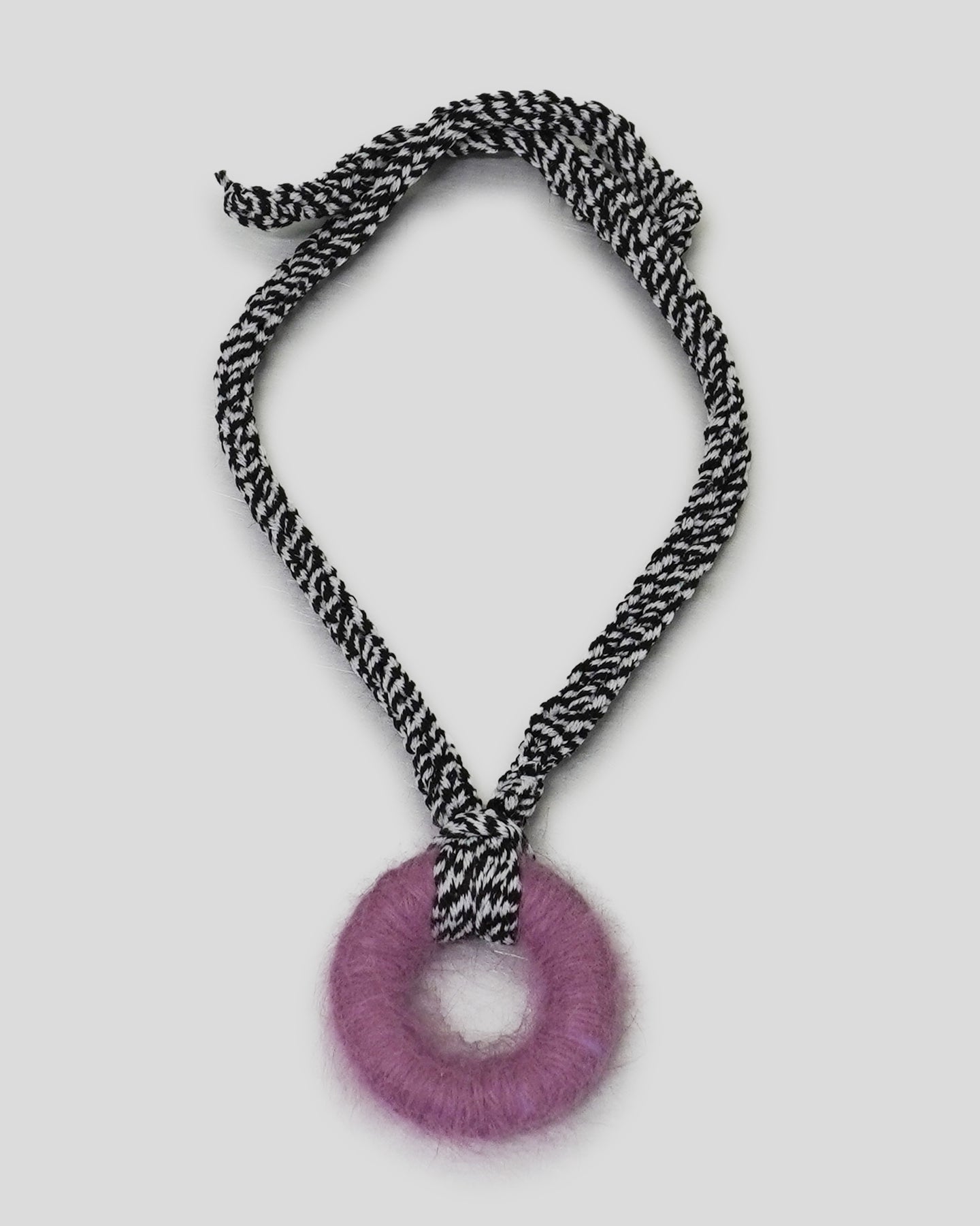 Purple Fuzzy Necklace