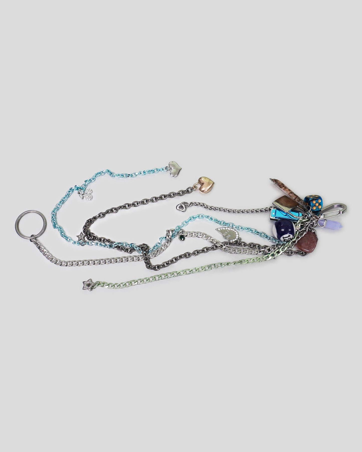 Earth Charm Chain Keychain