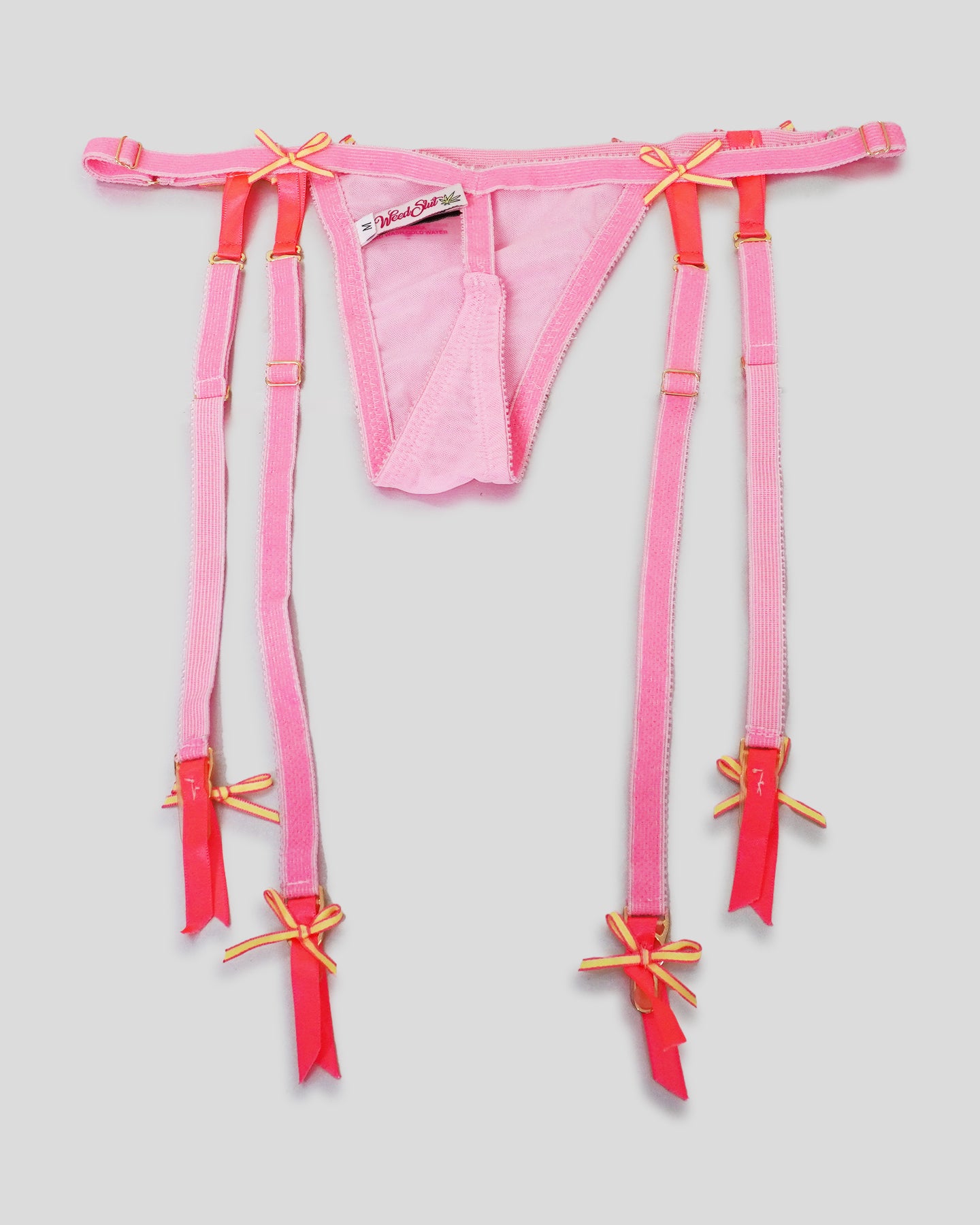 Pink Garter Thong