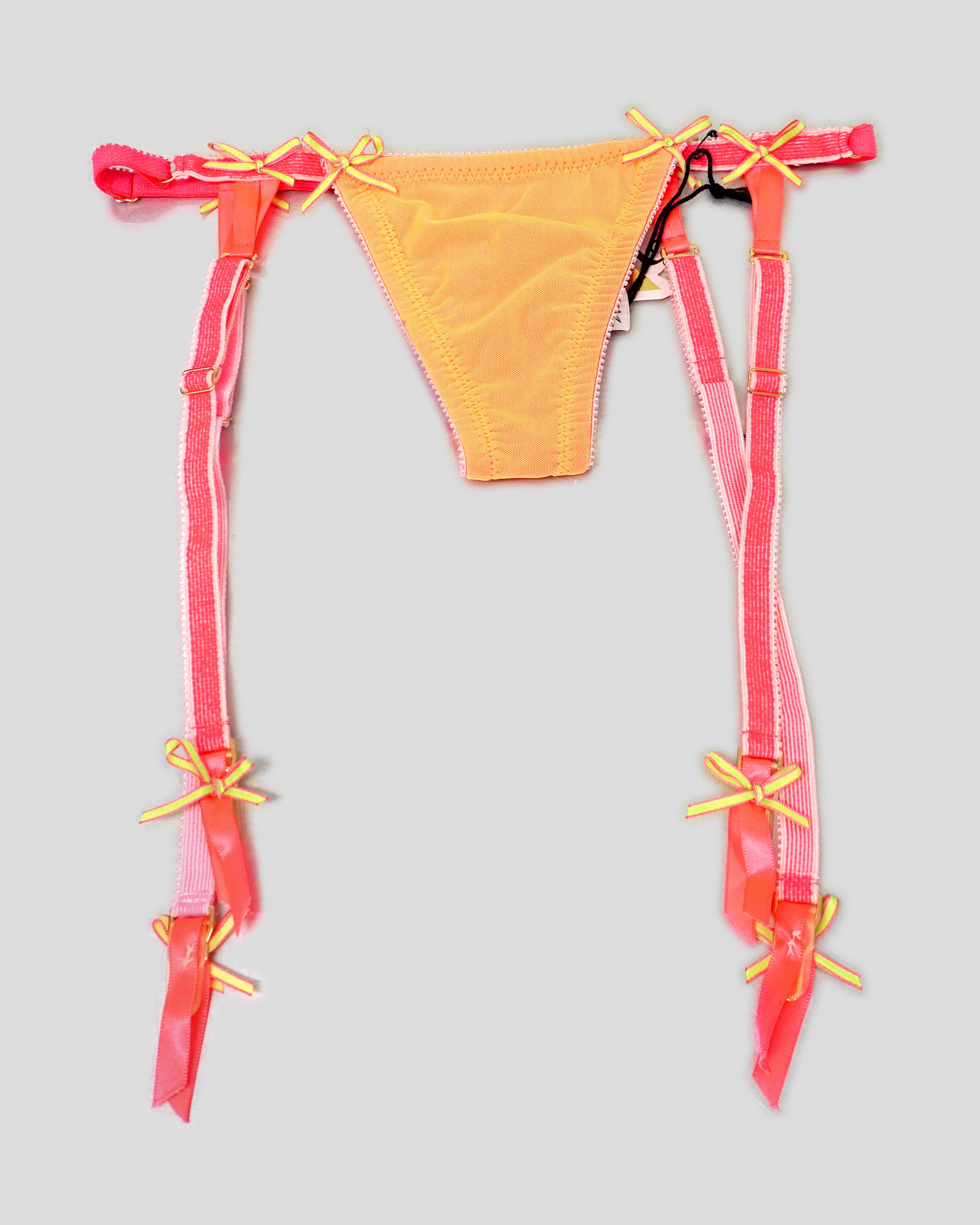 Orange/Coral Garter Thong