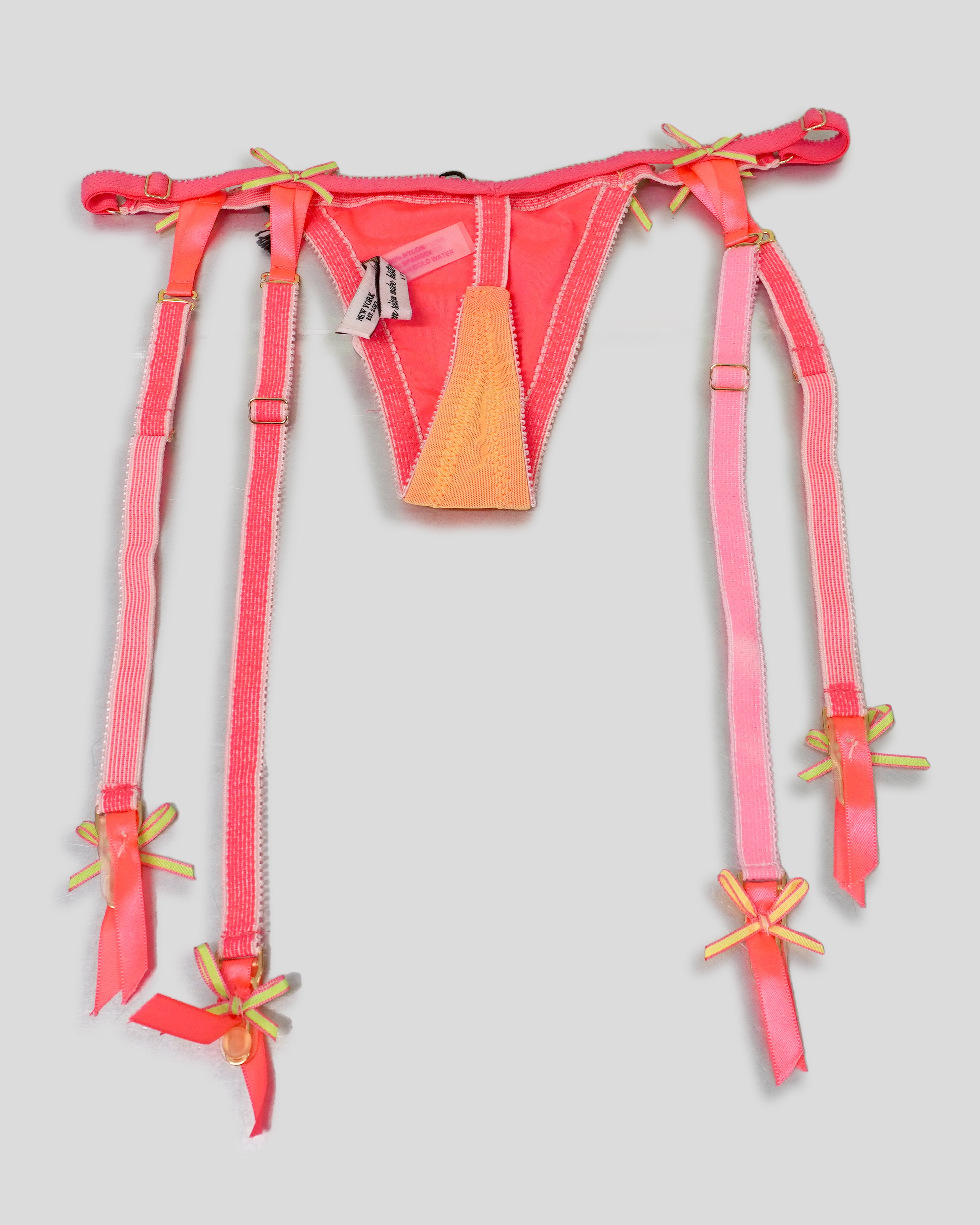 Orange/Coral Garter Thong