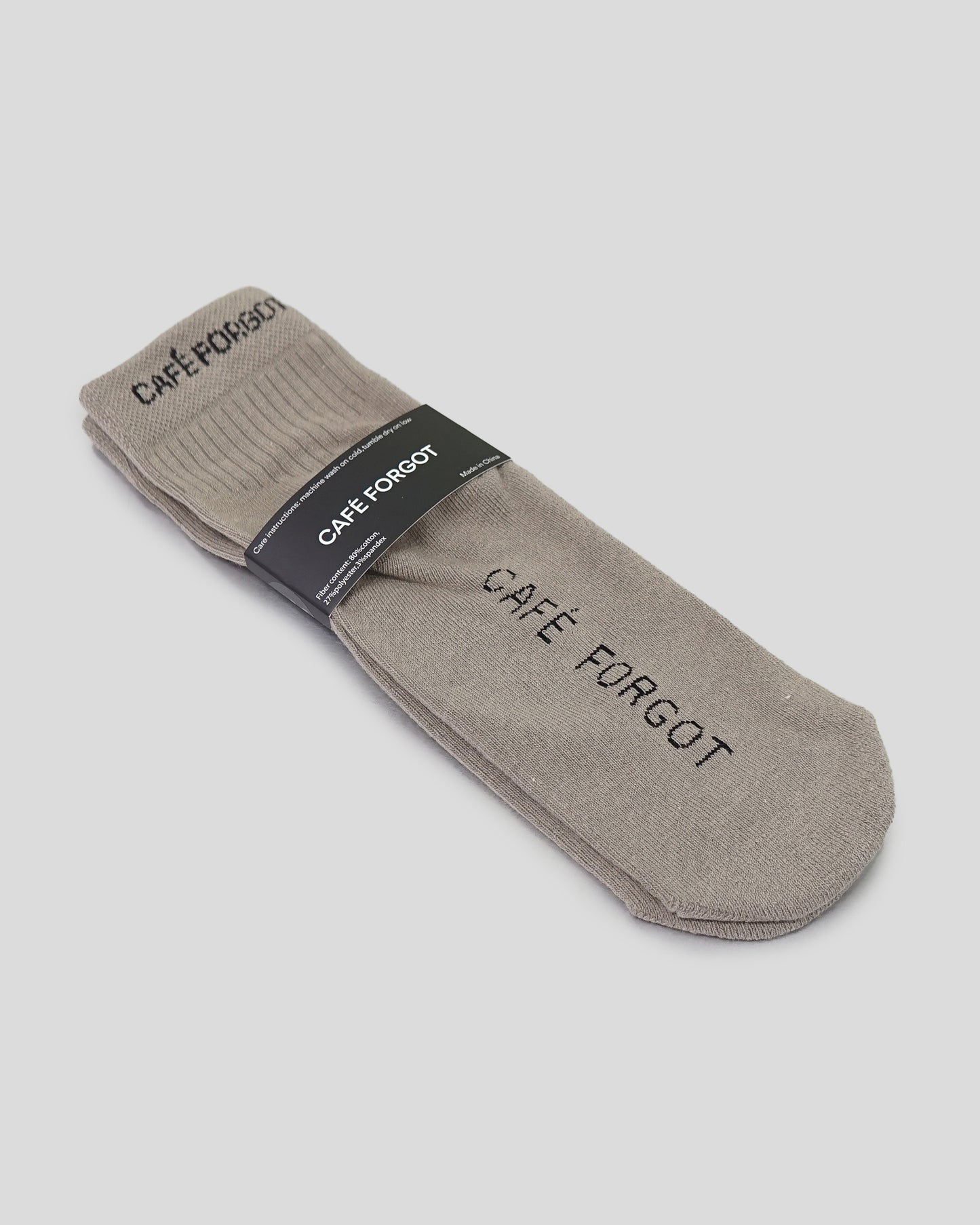Café Forgot - Grey CF Socks
