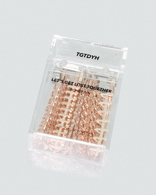 Lucky # Gold Bobby Pin set