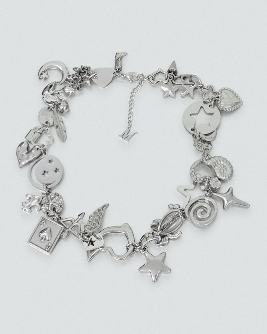 Chrome Charm Necklace