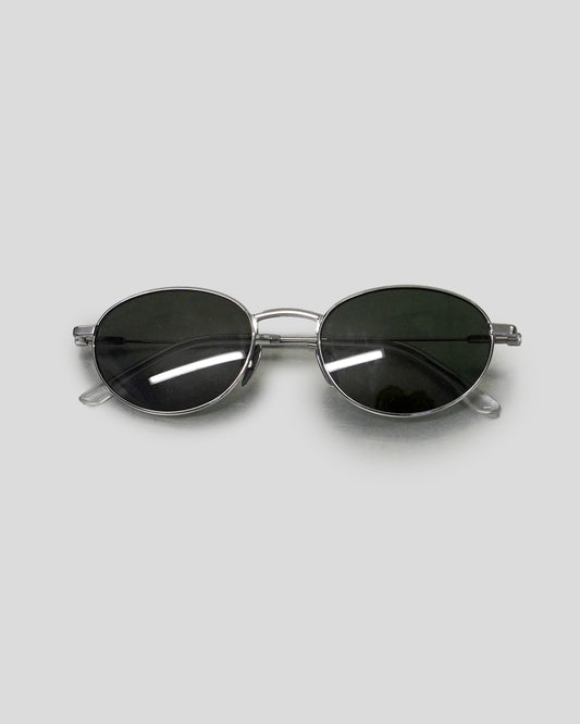 The Cruz with Silver Frame & Green Lens