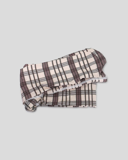 Neutral Plaid Play Tights