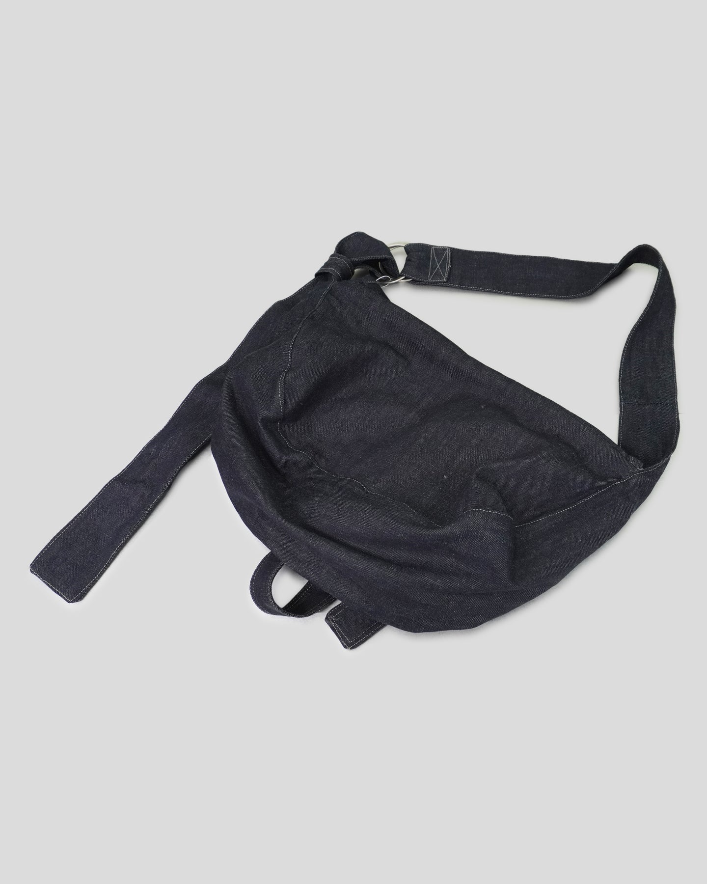 Denim Crossbody Messenger Bag