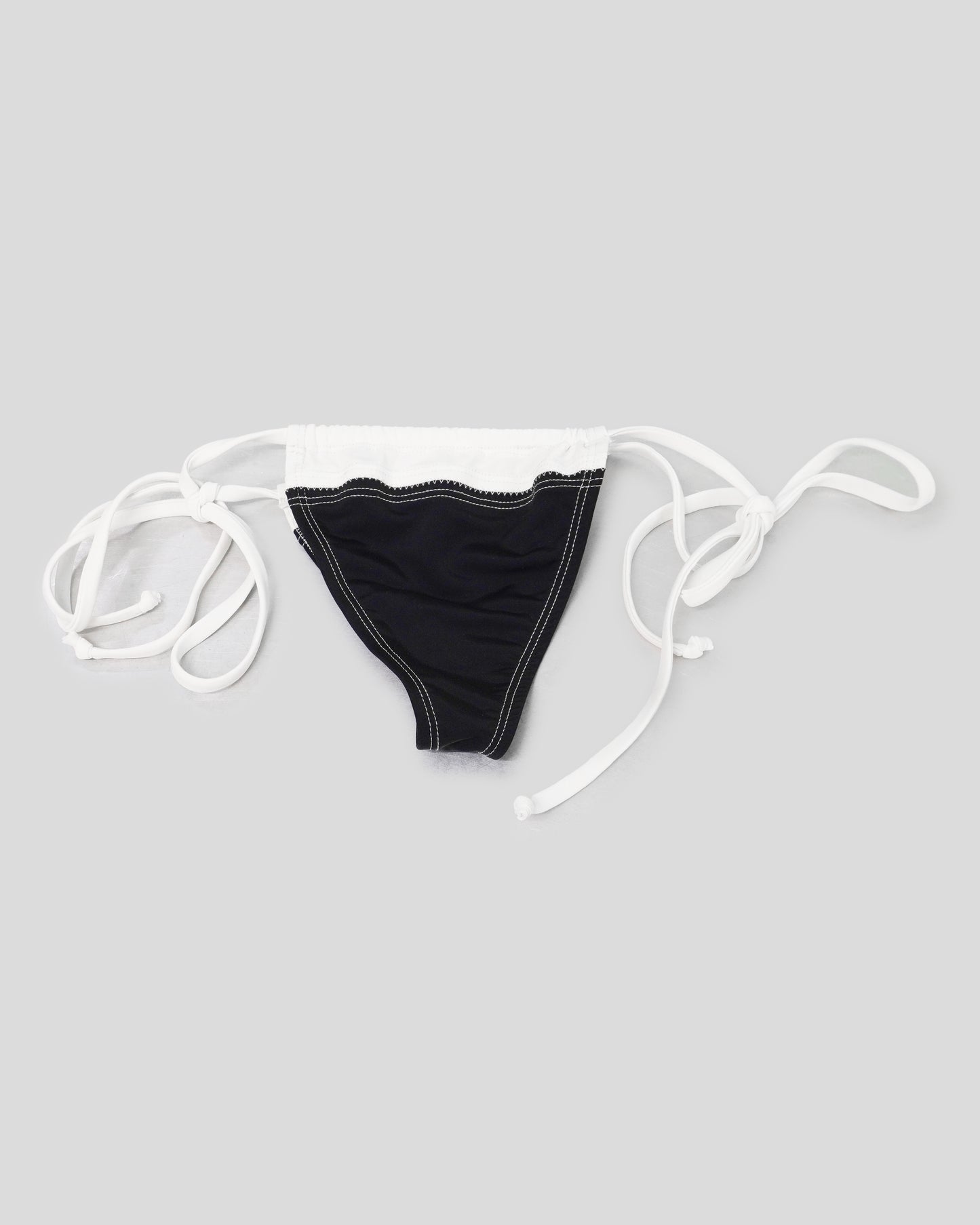 Black and Pearl Classic String Bikini Bottom