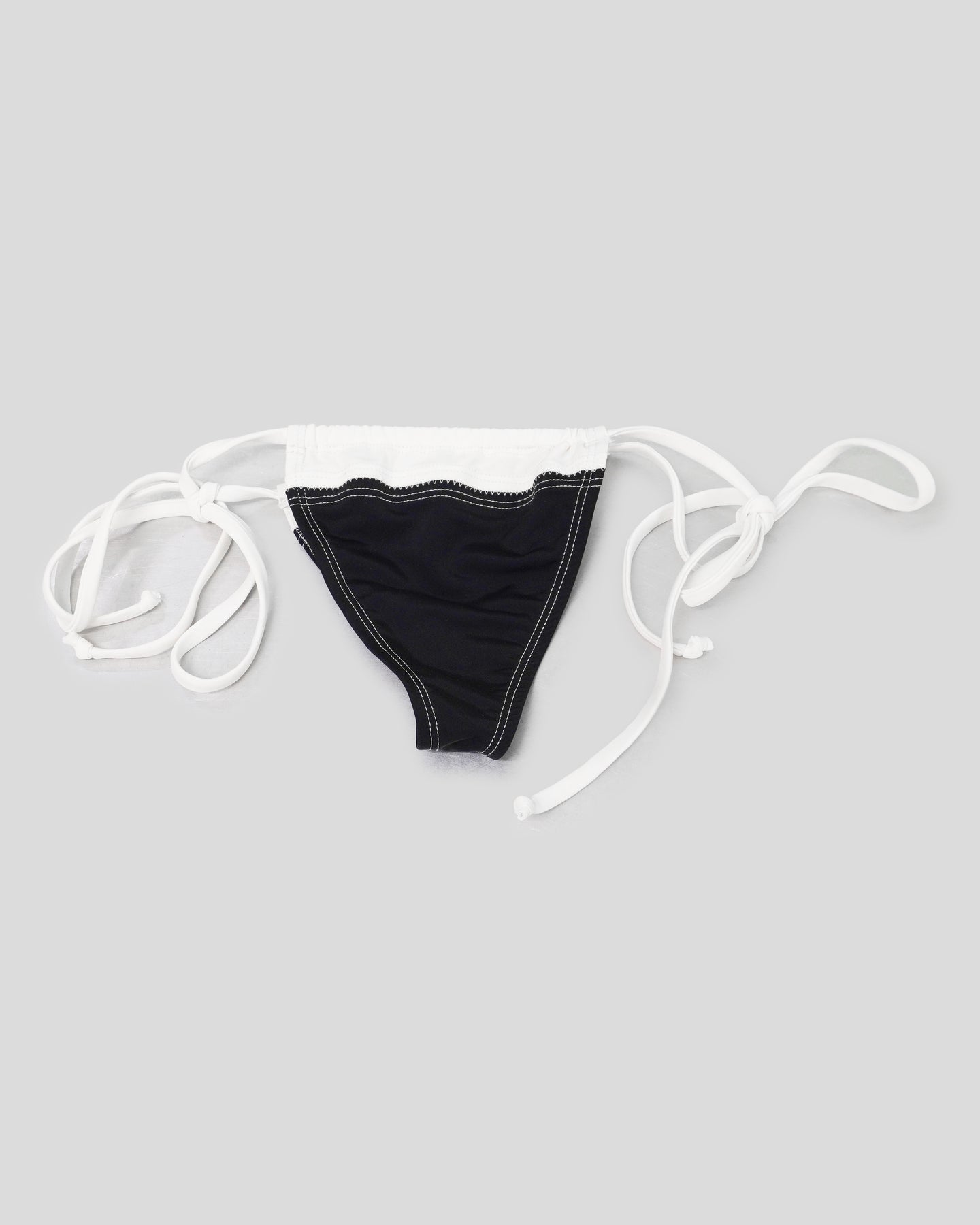 Black and Pearl Classic String Bikini Bottom