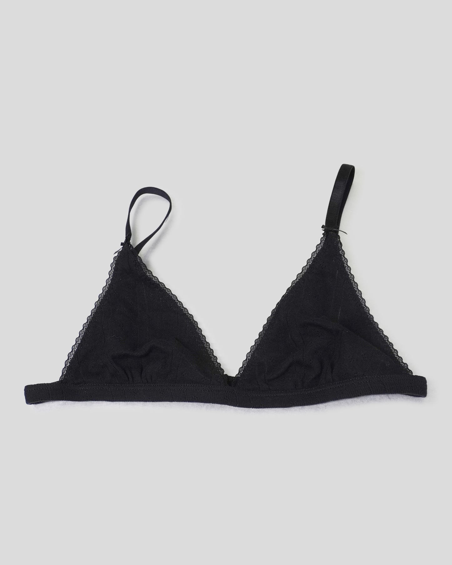 The Triangle Bralette in Black