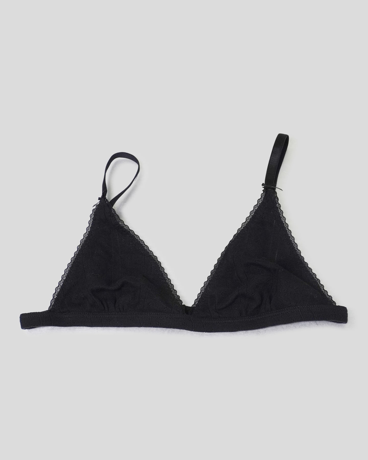 The Triangle Bralette in Black