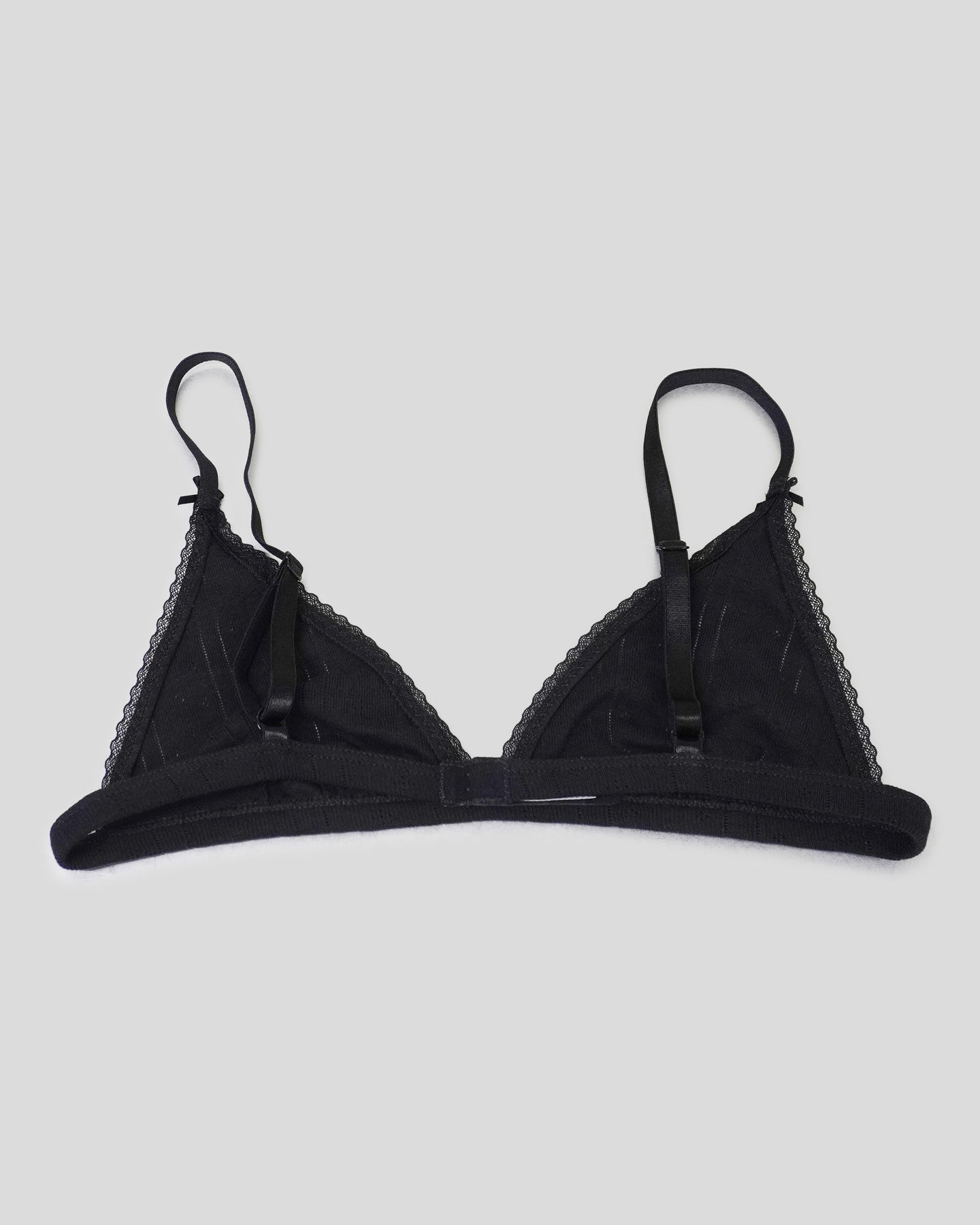 The Triangle Bralette in Black