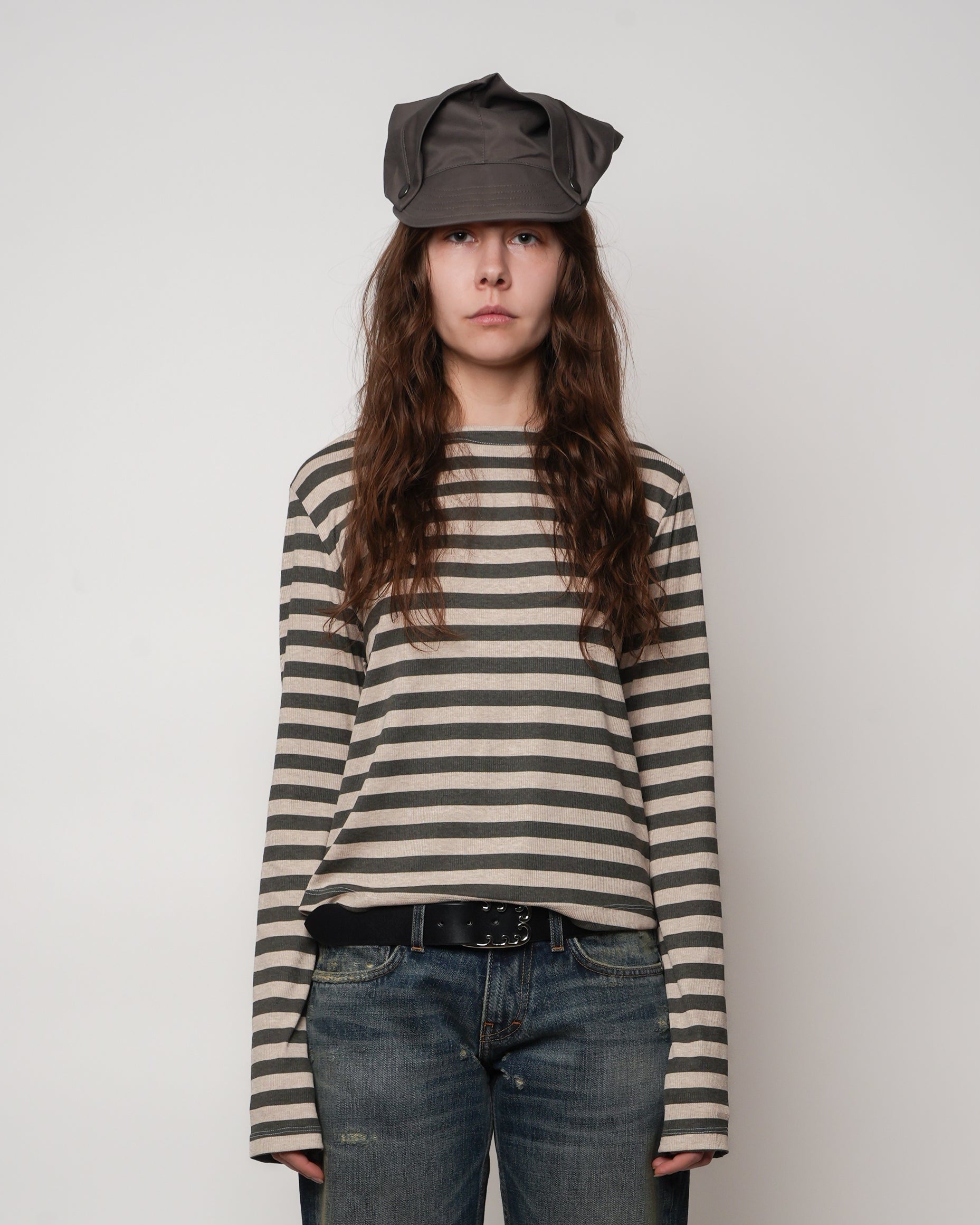 Striped Wide Neck Longsleeve