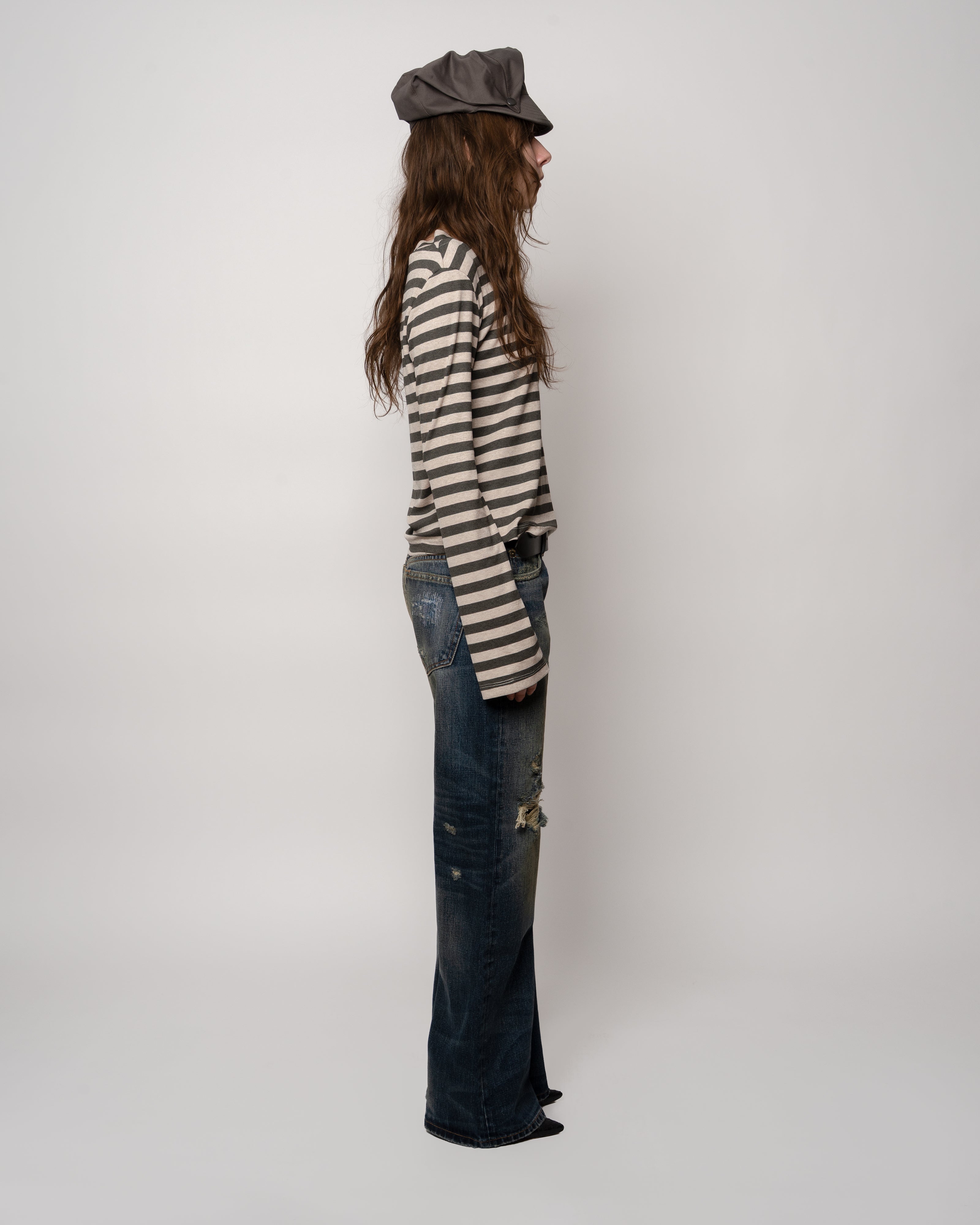 Striped Wide Neck Longsleeve