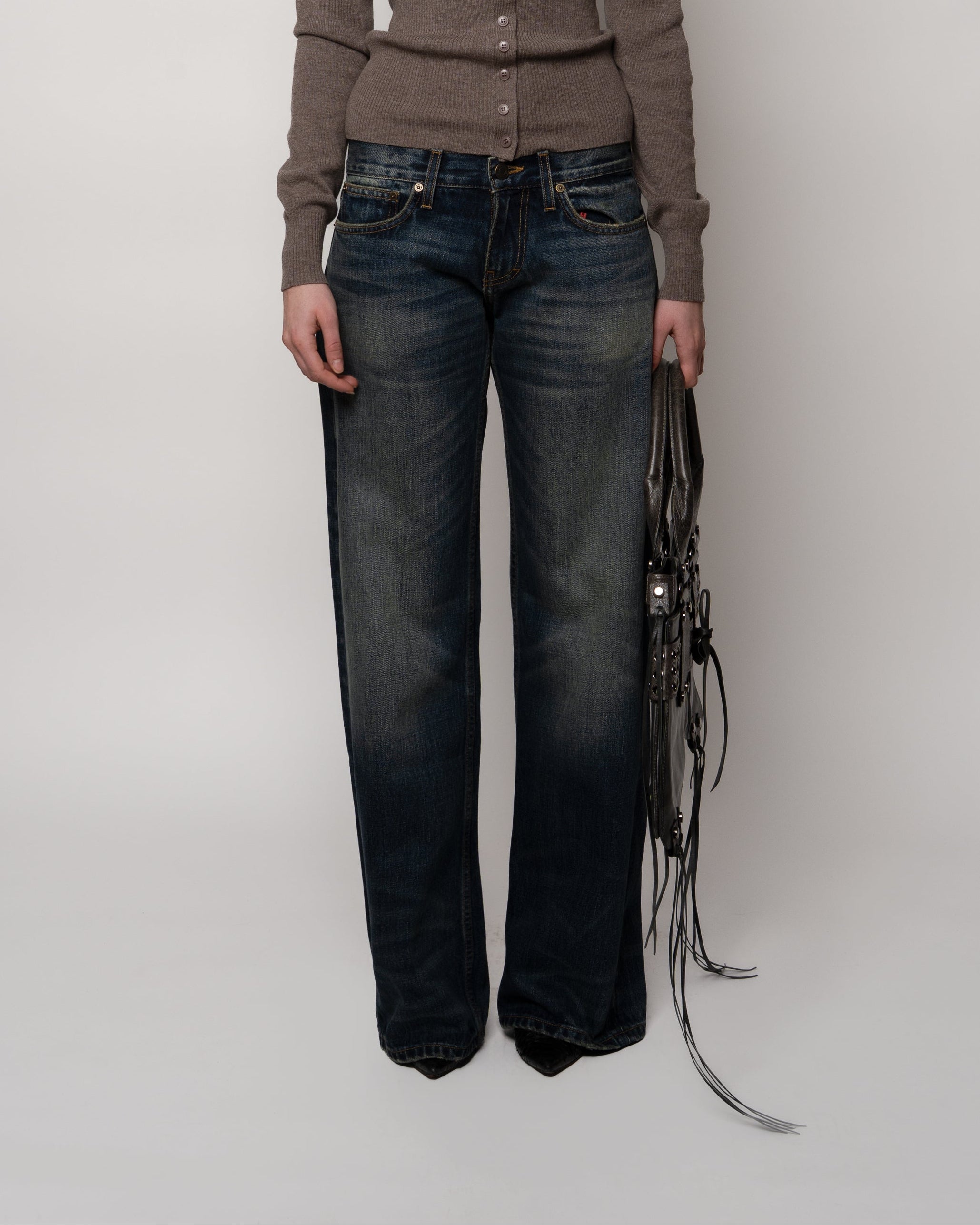 Washed Indigo Bootcut Jean