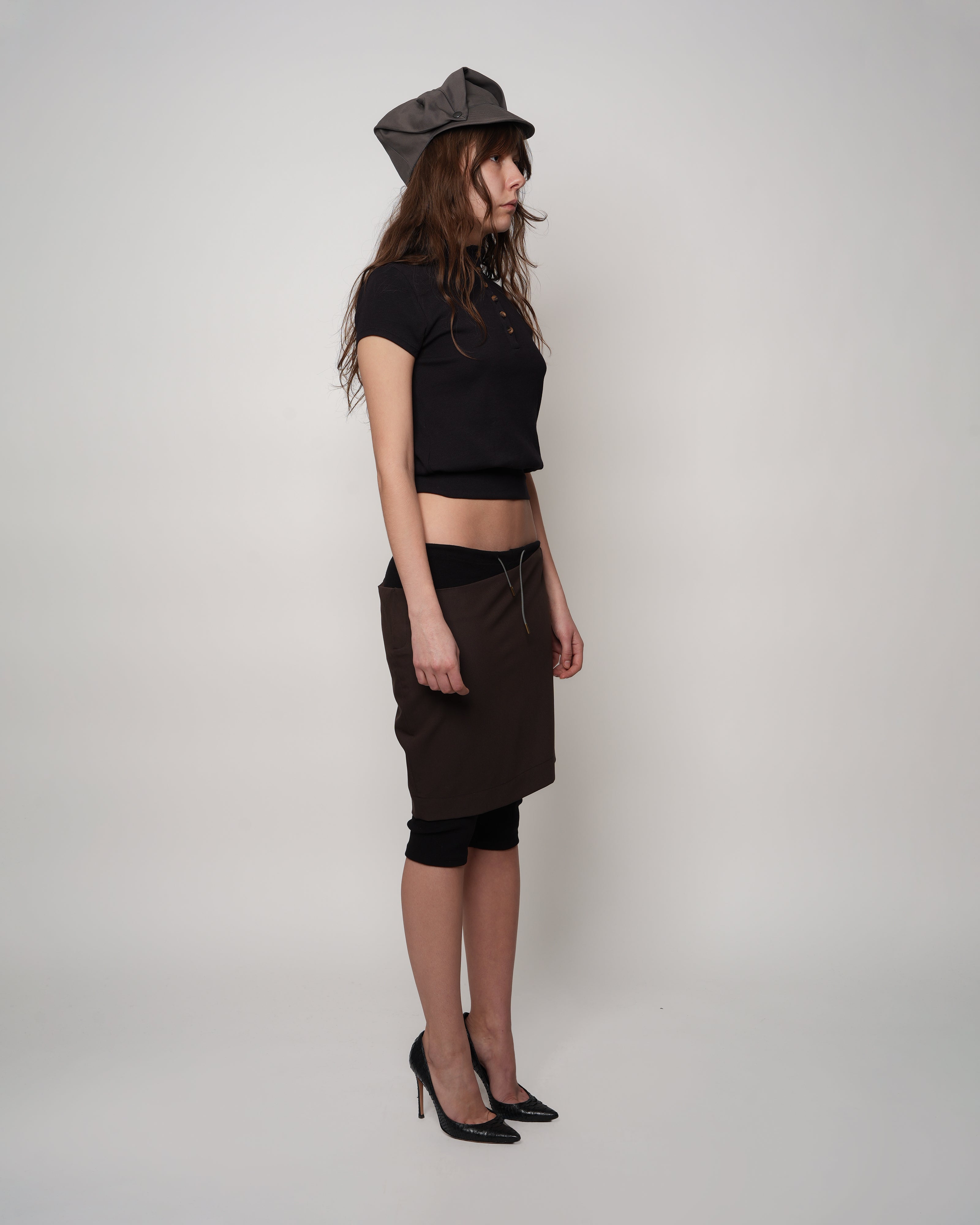 Brown Busy Co Pants Skirt