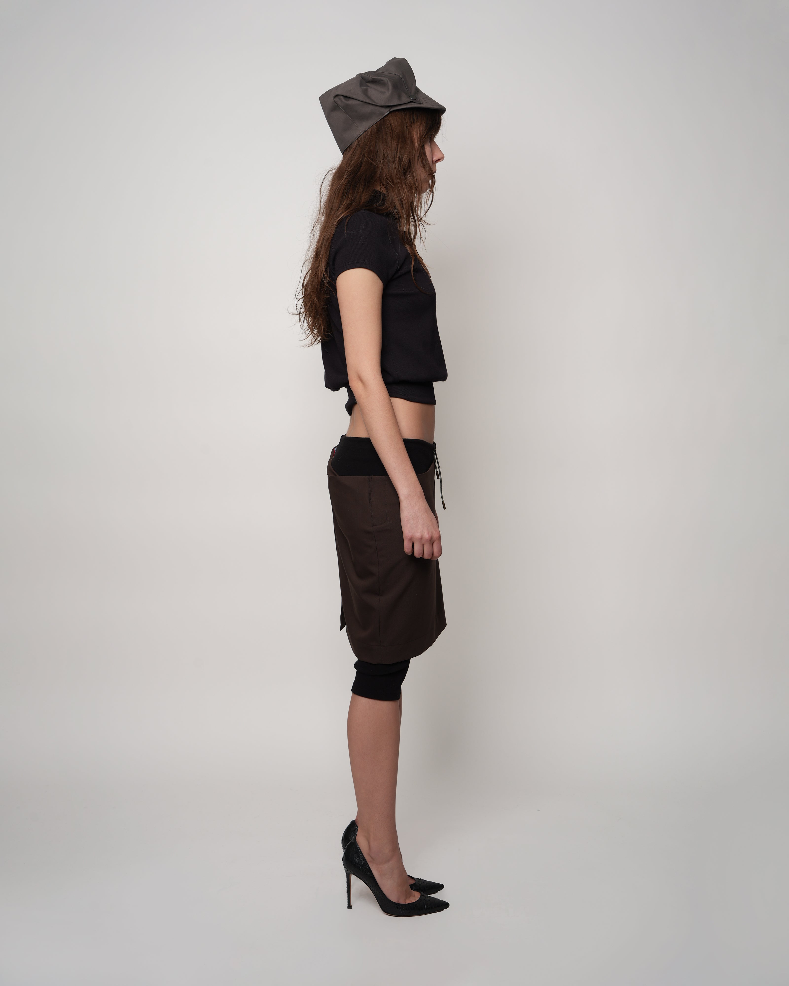 Brown Busy Co Pants Skirt