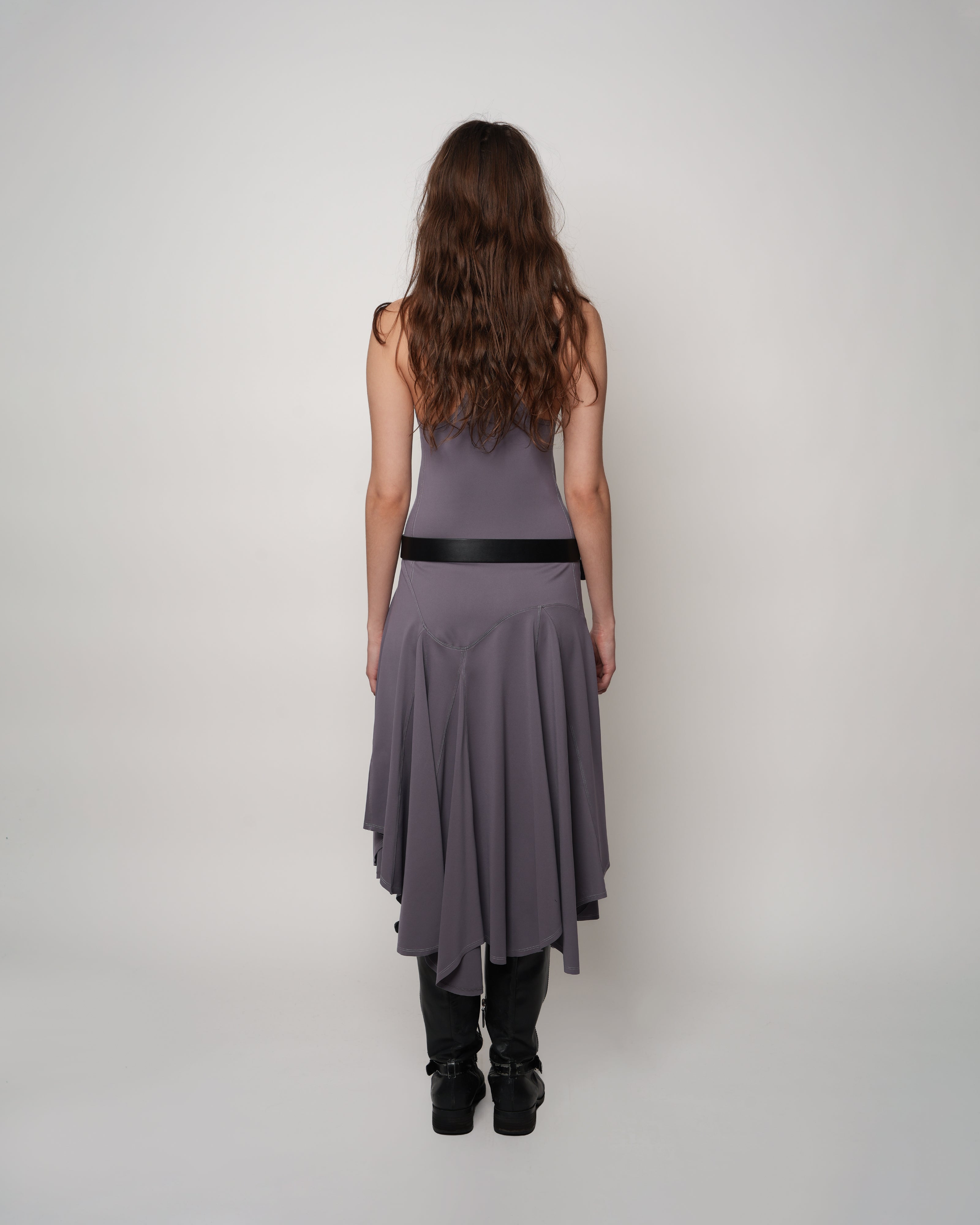 godet dress Hand Beaded Short Sleeve Floral Godet Gown In Frosted Sage